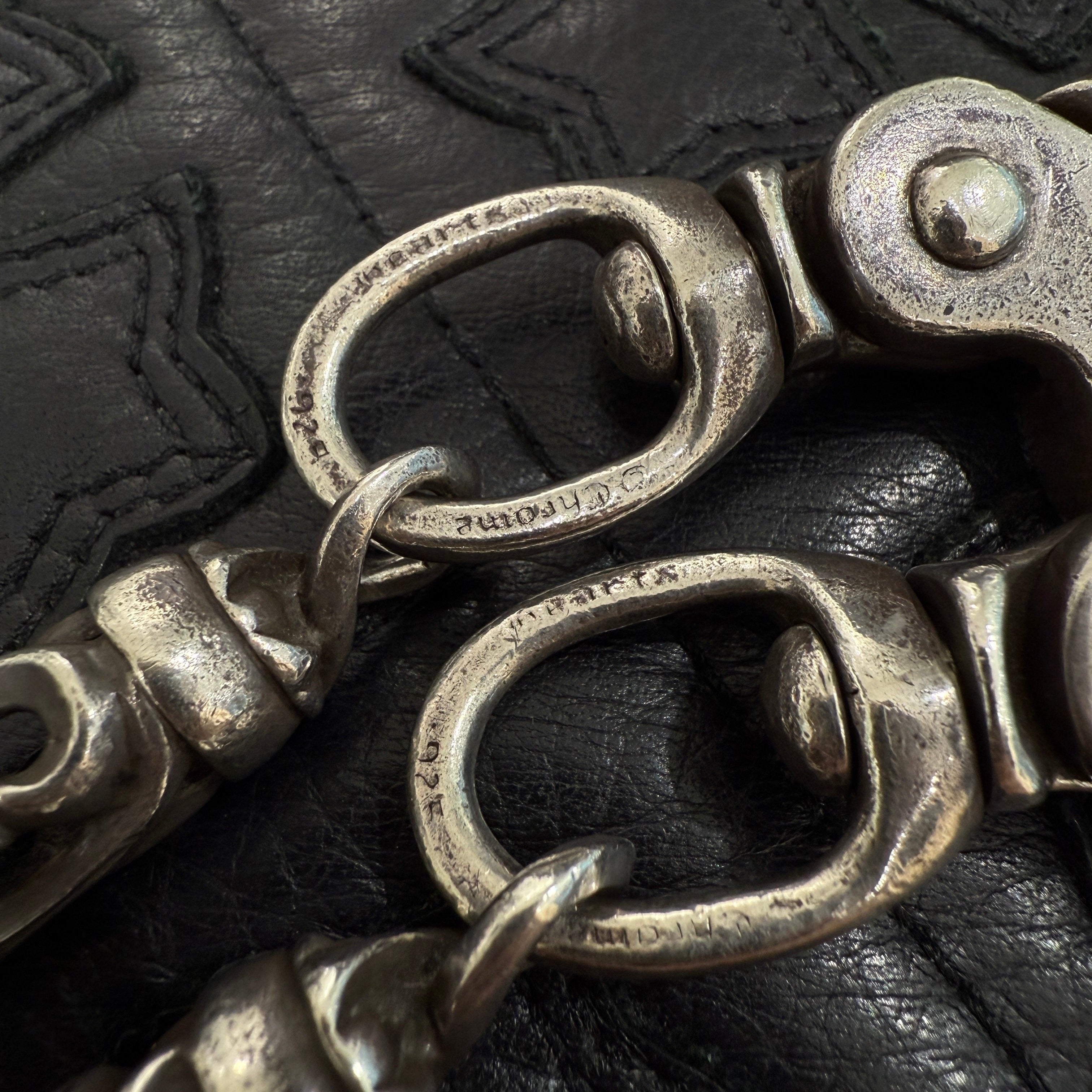 CHROME HEARTS 2 CLIP CELTIC ROLLER Wallet Chain Size 7 LINKS クロムハーツ 2クリップ ケルティックローラー ウォレットチェーン サイズ 7リンク