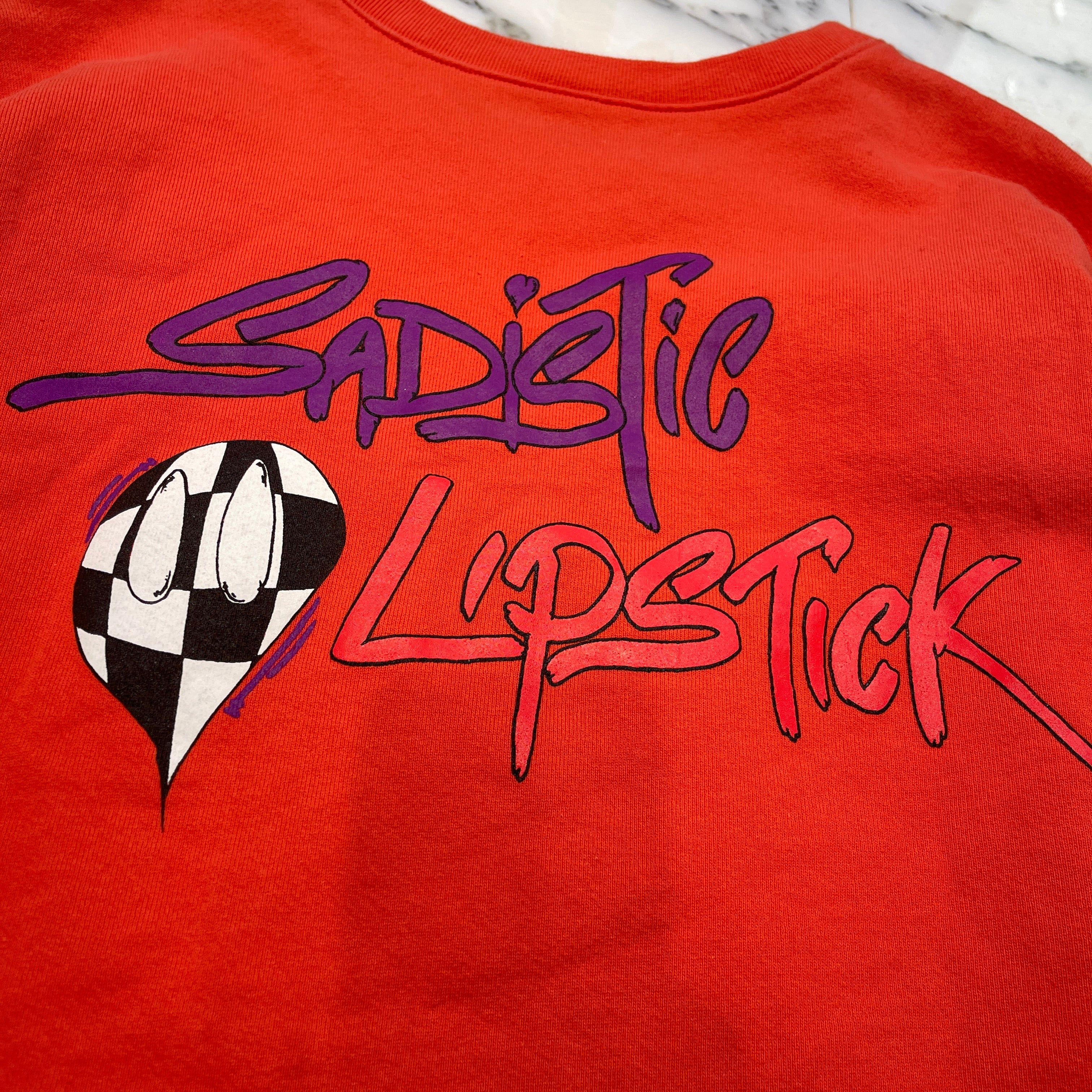 CHROME HEARTS × MATTY BOY 2023SS Sadistic Lipstick Sweatshirt Size XXL クロムハーツ×マッティボーイ サディスティックリップスティック クルーネックスウェットシャツ サイズ XXL