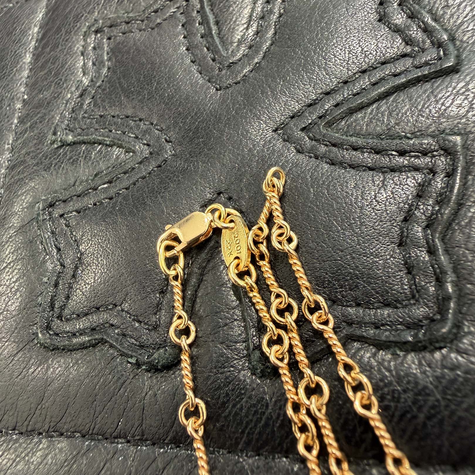 CHROME HEARTS 22K Twist Chain Necklace Size 20 Inch クロムハーツ 22K ツイストチェーン ネックレス サイズ20インチ