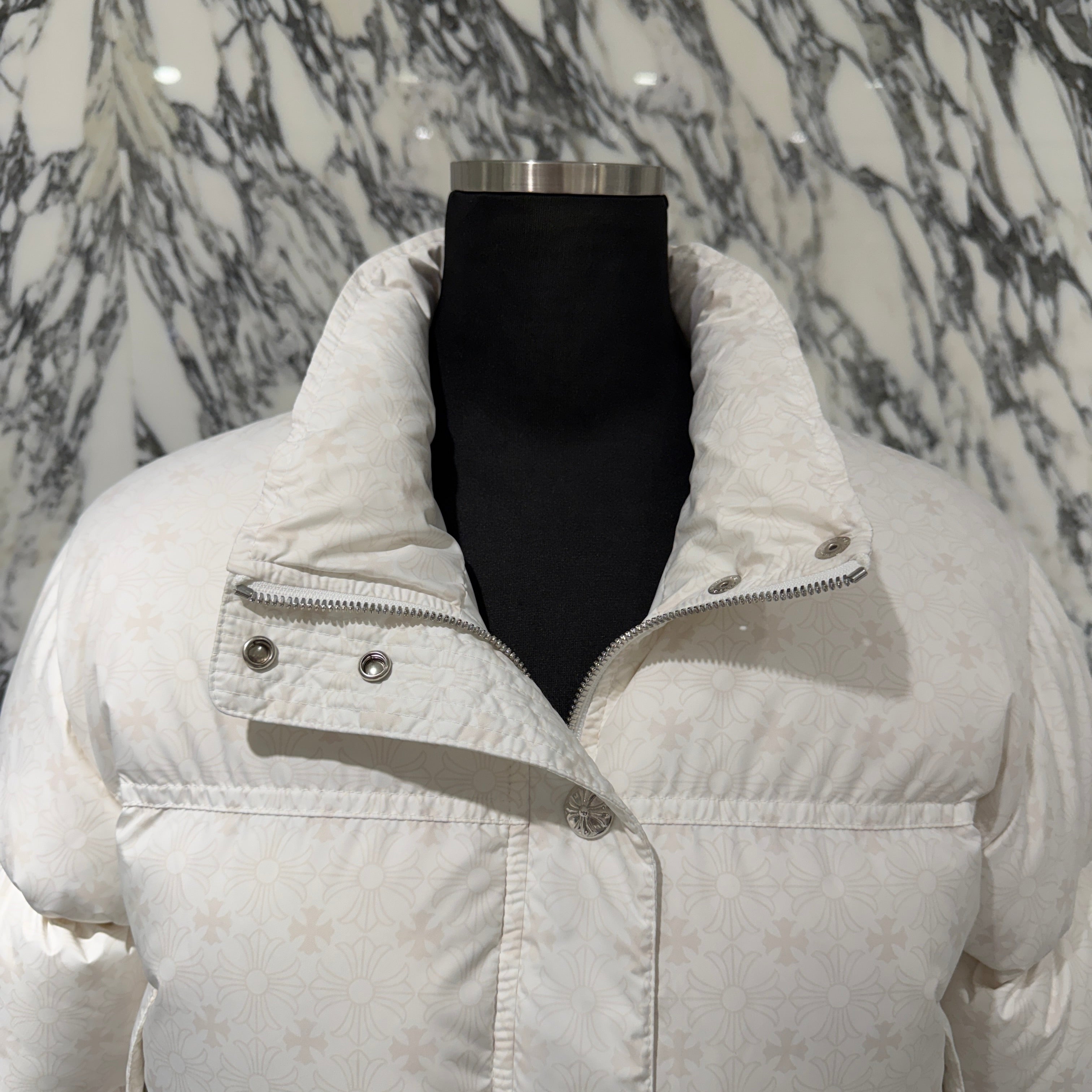 CHROME HEARTS Cropped CH Plus Stiff Down Jacket Size M クロムハーツ クロップド CHプラス スティッフ ダウンジャケット サイズM