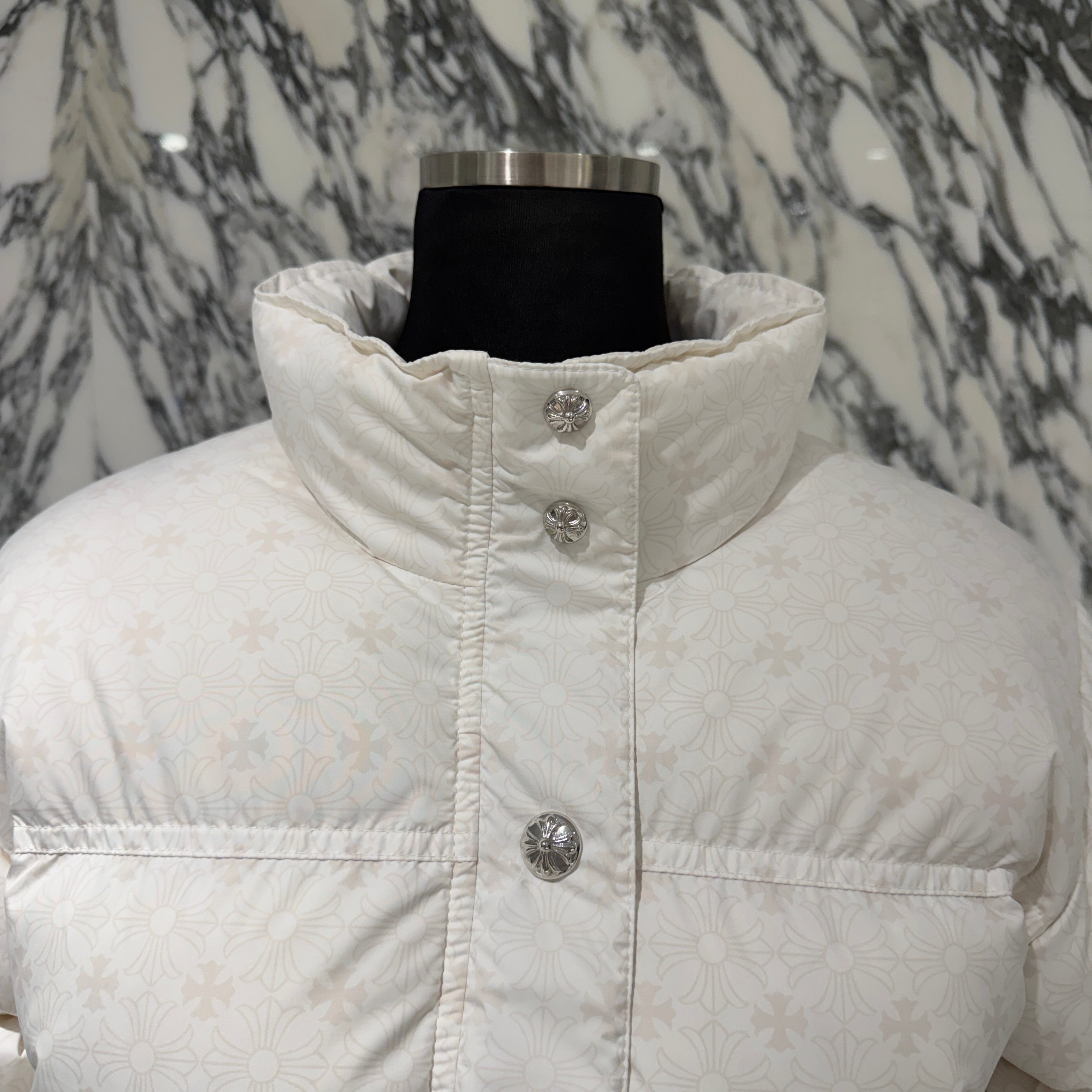 CHROME HEARTS Cropped CH Plus Stiff Down Jacket Size M クロムハーツ クロップド CHプラス スティッフ ダウンジャケット サイズM