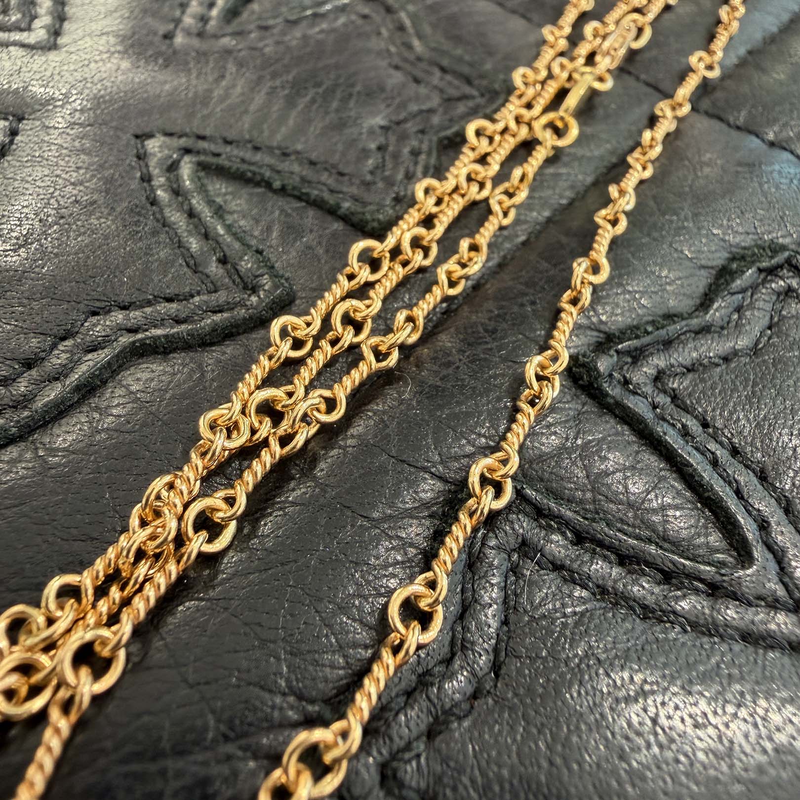 CHROME HEARTS 22K Twist Chain Necklace Size 20 Inch クロムハーツ 22K ツイストチェーン ネックレス サイズ20インチ