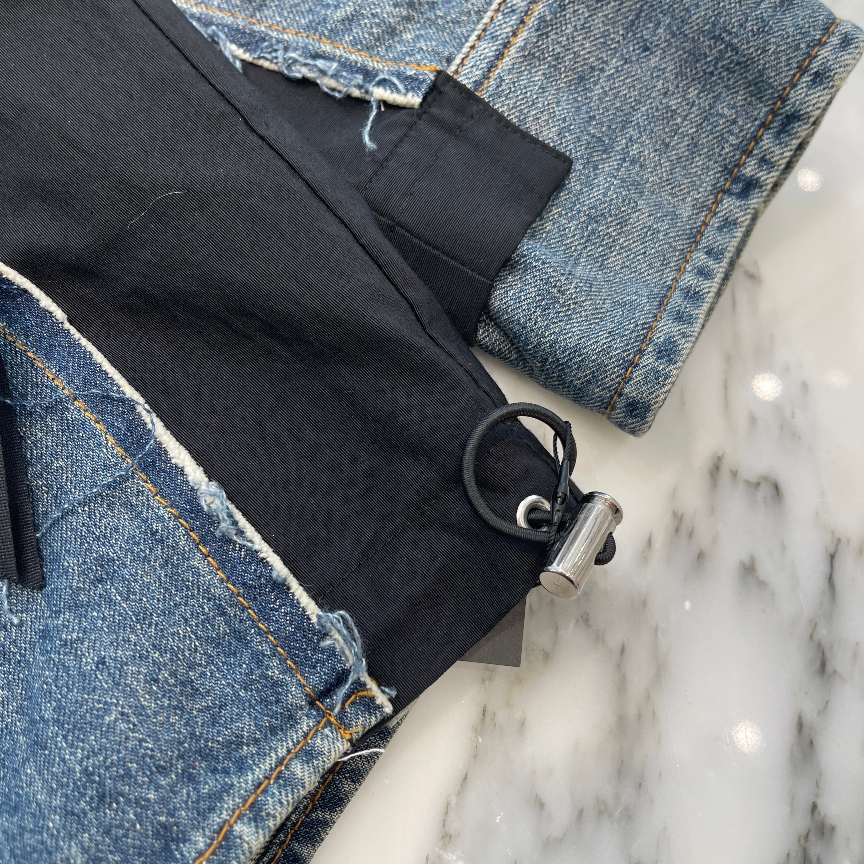 sacai 2022SS Reconstructed Denim Shirt 21-02605M Size 1 サカイ 再構築デニムシャツ サイズ1