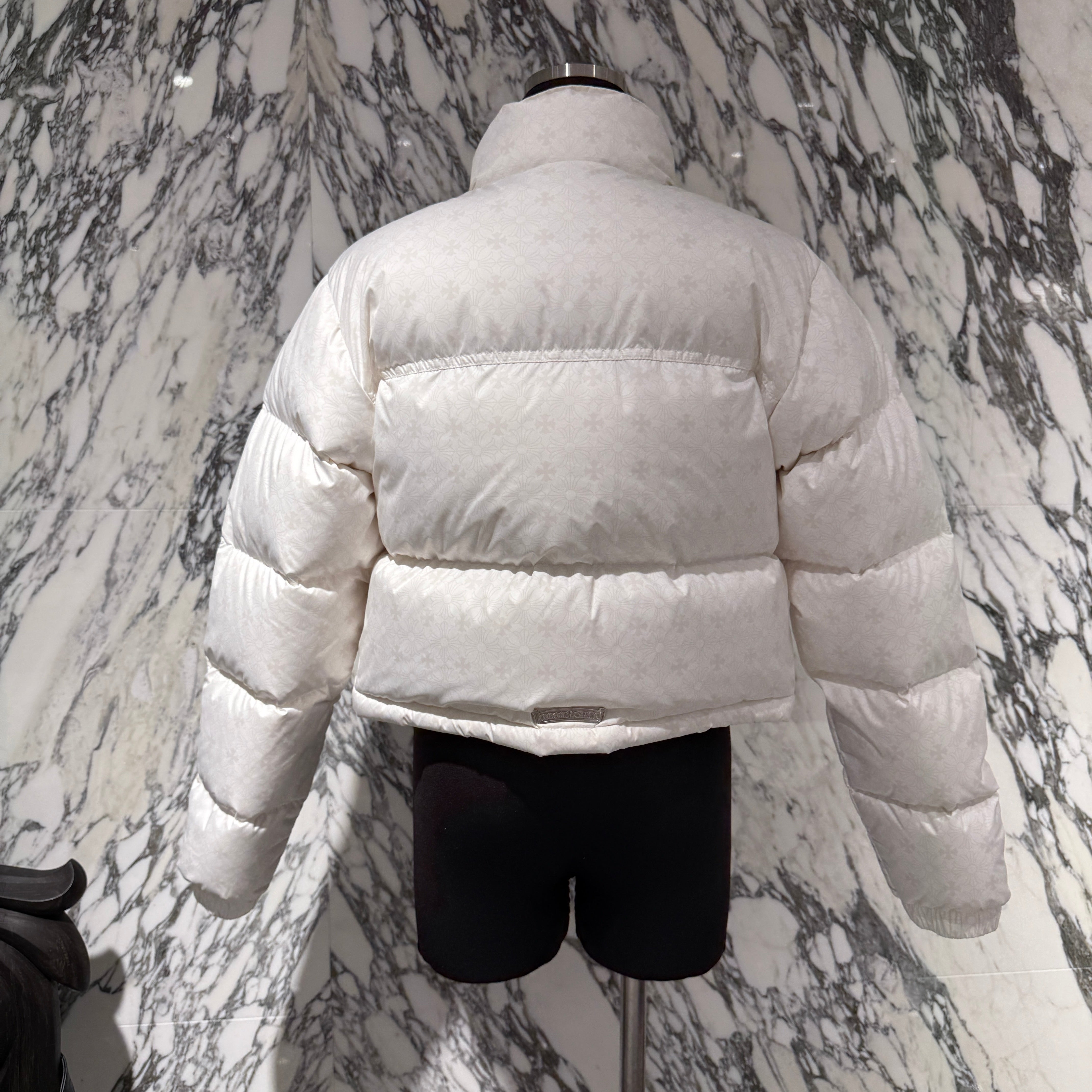 CHROME HEARTS Cropped CH Plus Stiff Down Jacket Size M クロムハーツ クロップド CHプラス スティッフ ダウンジャケット サイズM