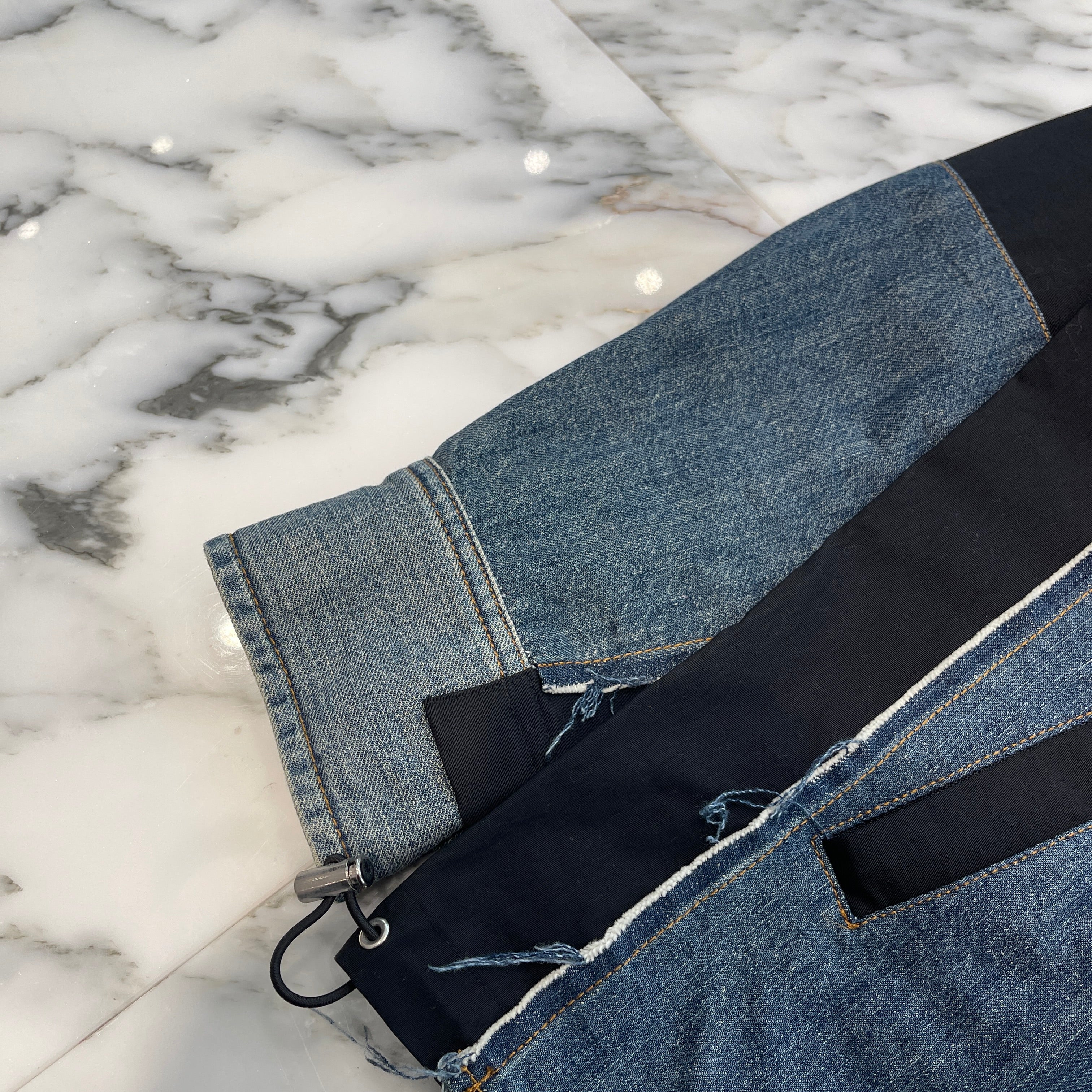 sacai 2022SS Reconstructed Denim Shirt 21-02605M Size 1 サカイ 再構築デニムシャツ サイズ1