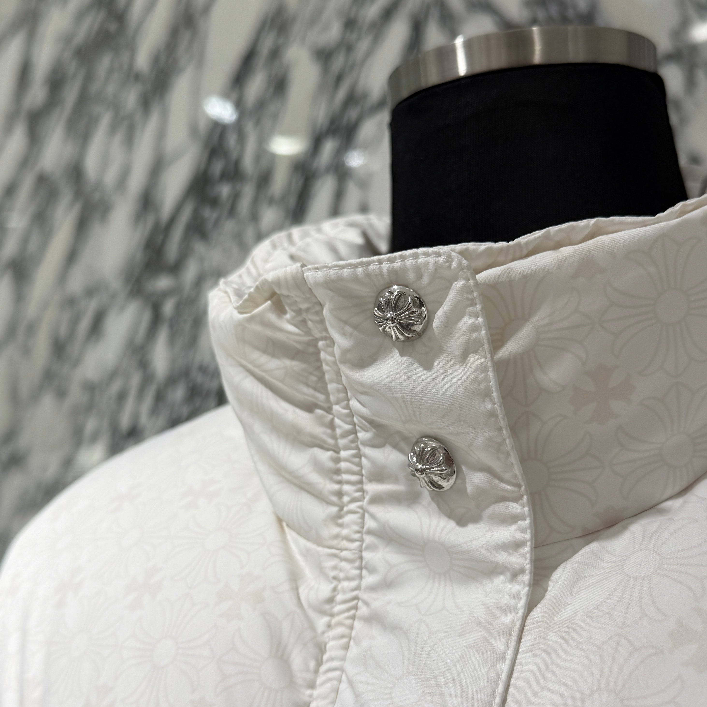 CHROME HEARTS Cropped CH Plus Stiff Down Jacket Size M クロムハーツ クロップド CHプラス スティッフ ダウンジャケット サイズM