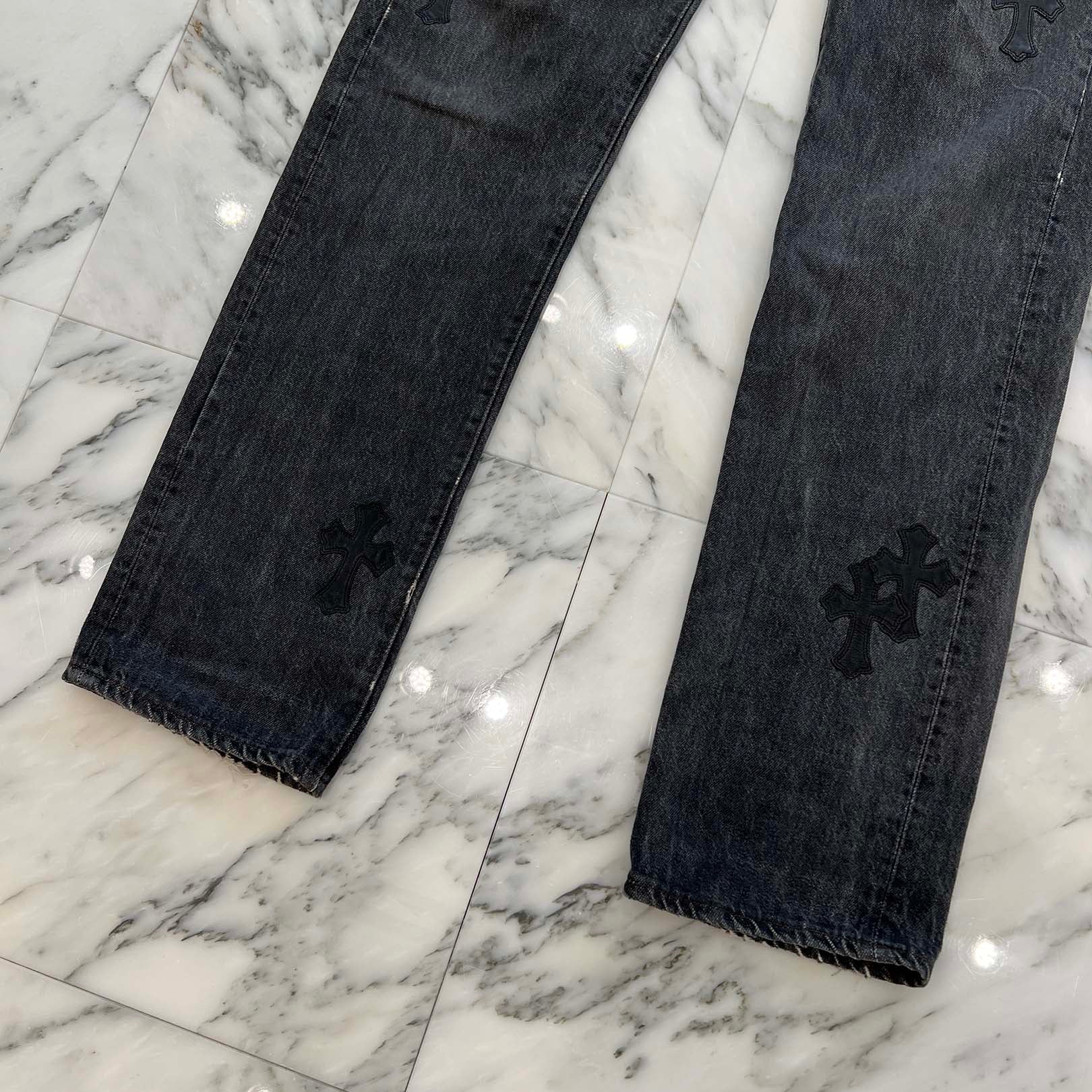 CHROME HEARTS × Levi's VNTG Cross Leather Patch Denim Pants Size 30 クロムハーツ × リーバイス ヴィンテージ クロスレザーパッチ デニムパンツ サイズ30