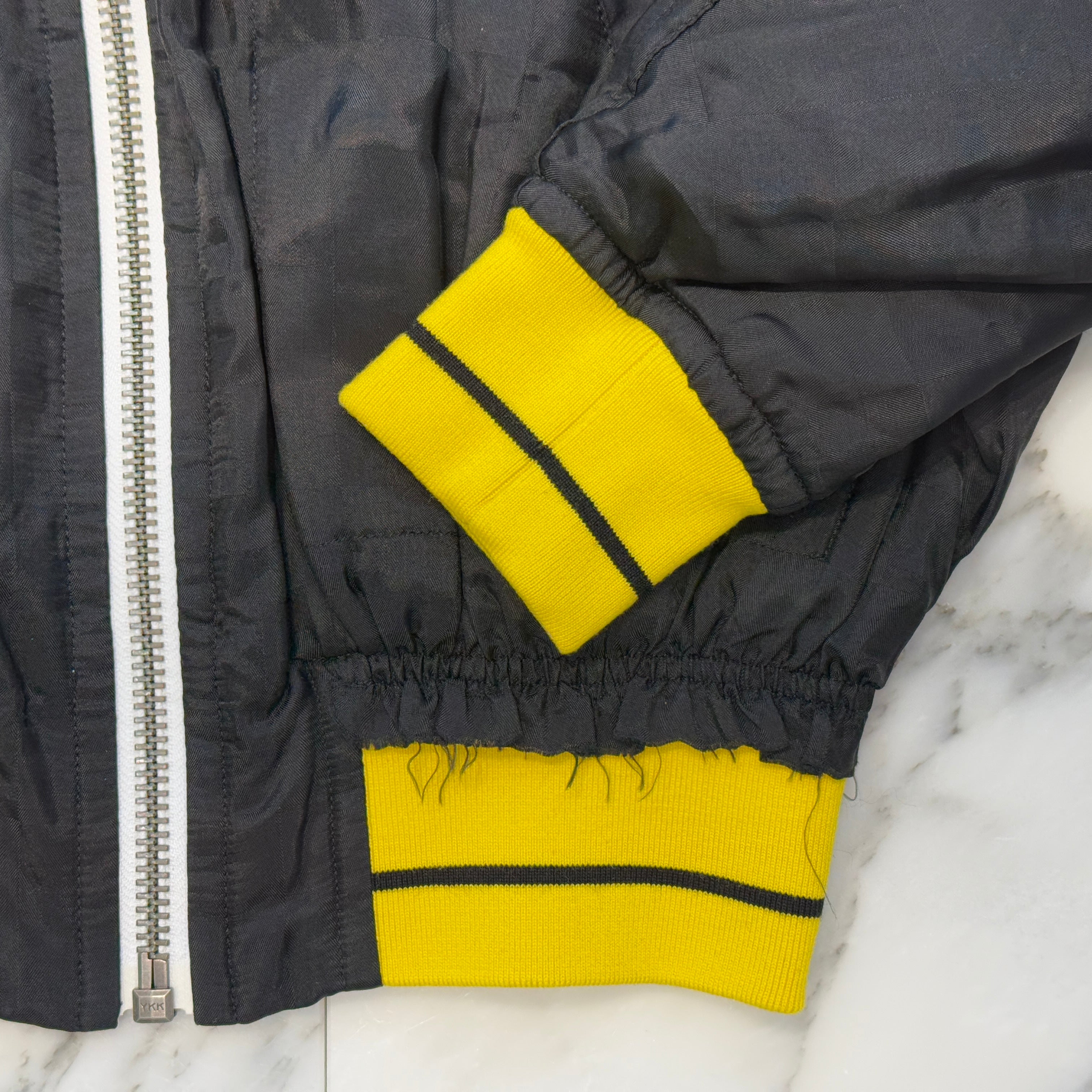 Haider Ackermann 2017SS Black Jacquard Check Bomber Jacket Size S ハイダーアッカーマン ブラックジャガード チェック ボンバージャケット サイズS