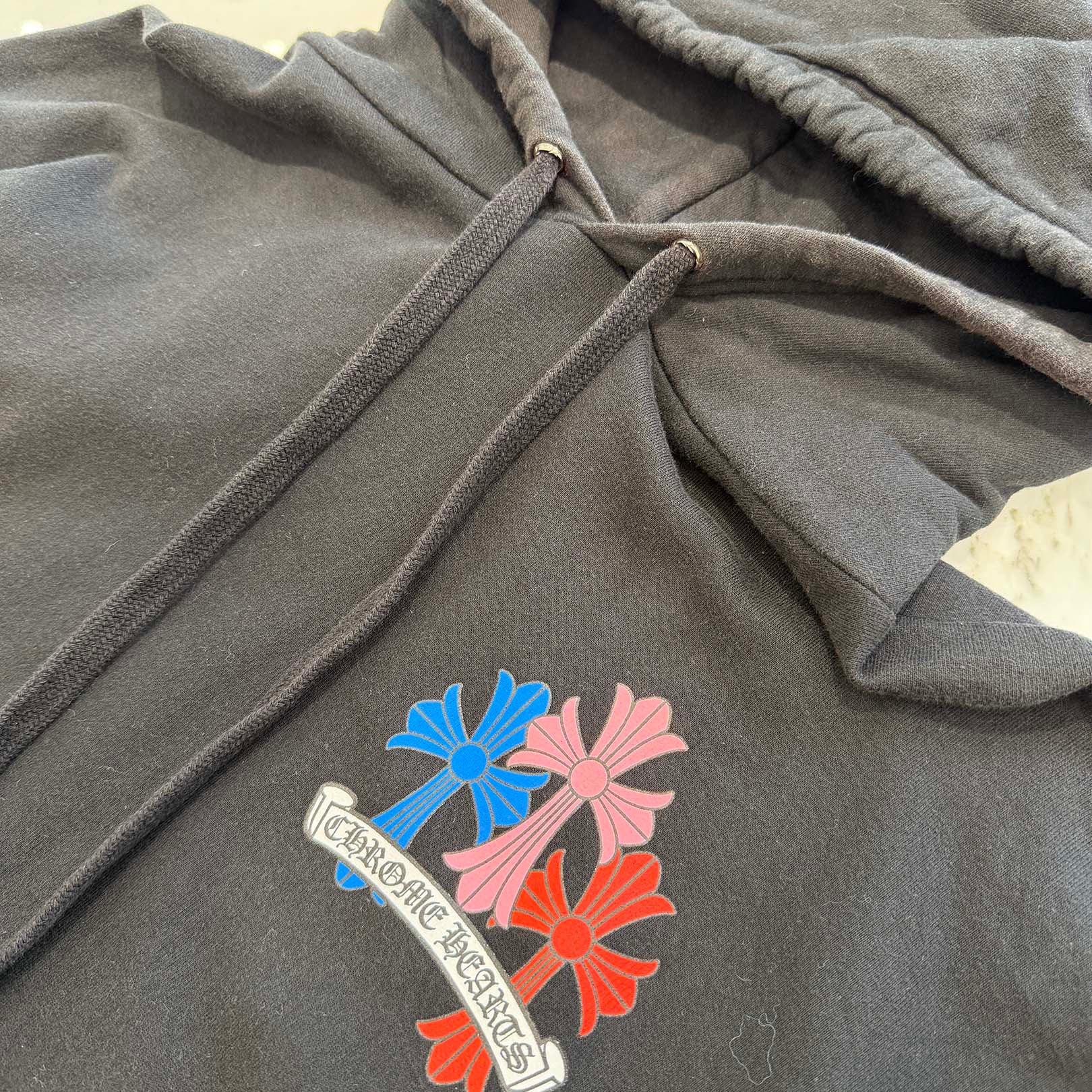 CHROME HEARTS 2022SS MLTCOL CEM CRS Pullover Hoodie Size XL クロムハーツ マルチカラーセメタリークロス プルオーバーフーディー サイズXL