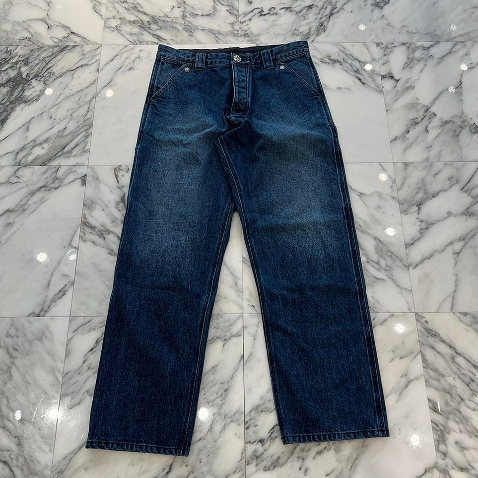 CHROME HEARTS Cross Ball Button Denim Pants Size 33 クロムハーツ クロスボールボタン デニムパンツ サイズ33