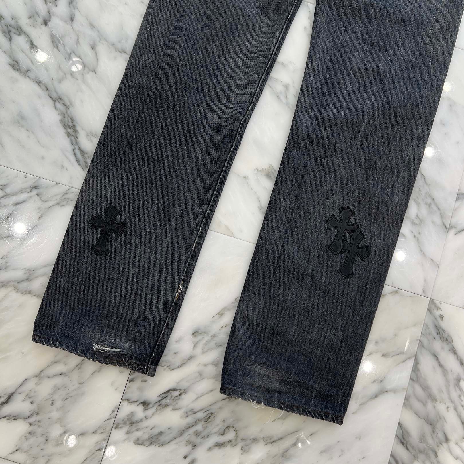 CHROME HEARTS × Levi's VNTG Cross Leather Patch Denim Pants Size 30 クロムハーツ × リーバイス ヴィンテージ クロスレザーパッチ デニムパンツ サイズ30