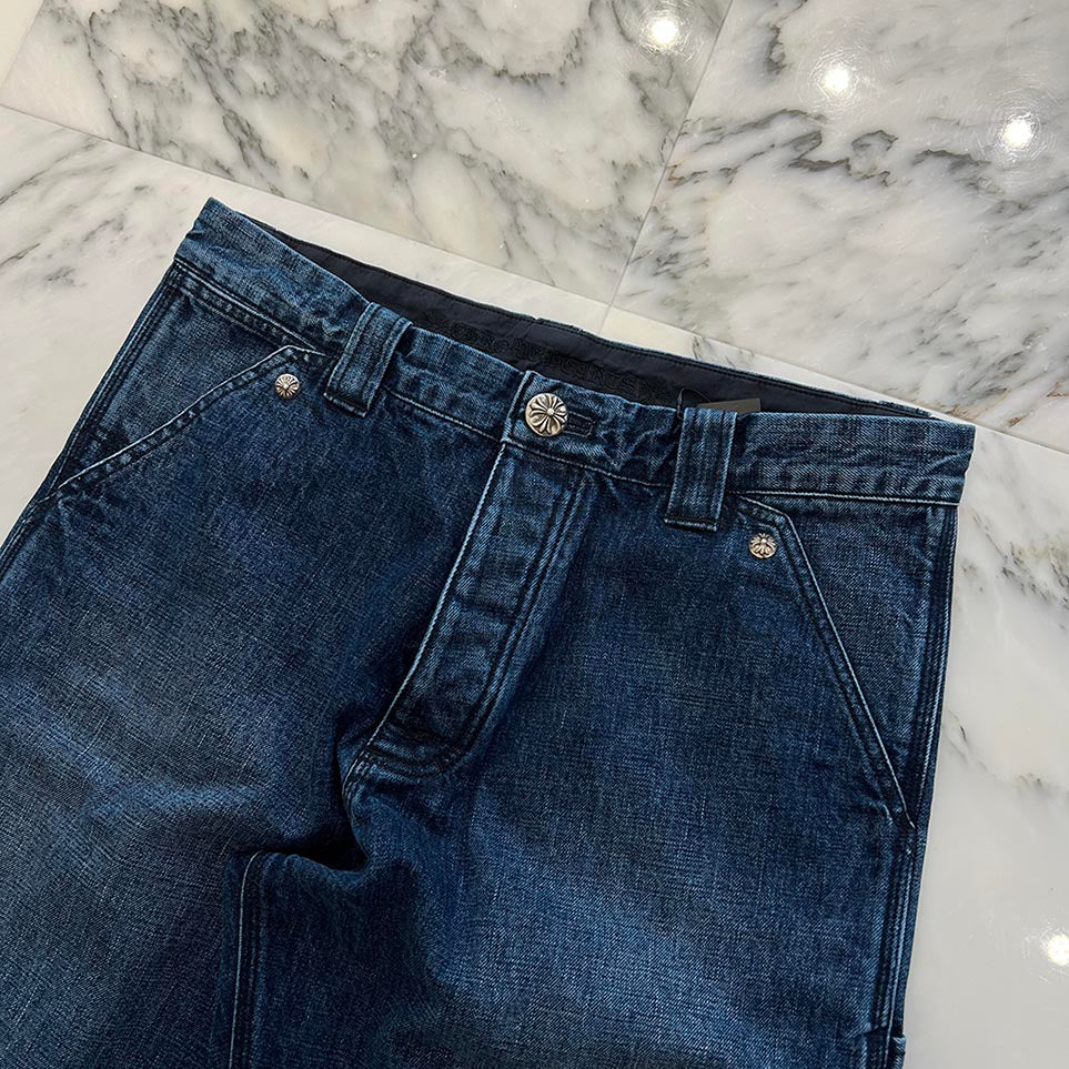 CHROME HEARTS Cross Ball Button Denim Pants Size 33 クロムハーツ クロスボールボタン デニムパンツ サイズ33