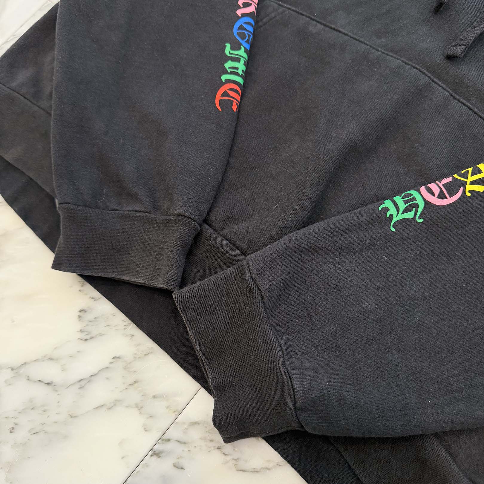 CHROME HEARTS 2022SS MLTCOL CEM CRS Pullover Hoodie Size XL クロムハーツ マルチカラーセメタリークロス プルオーバーフーディー サイズXL