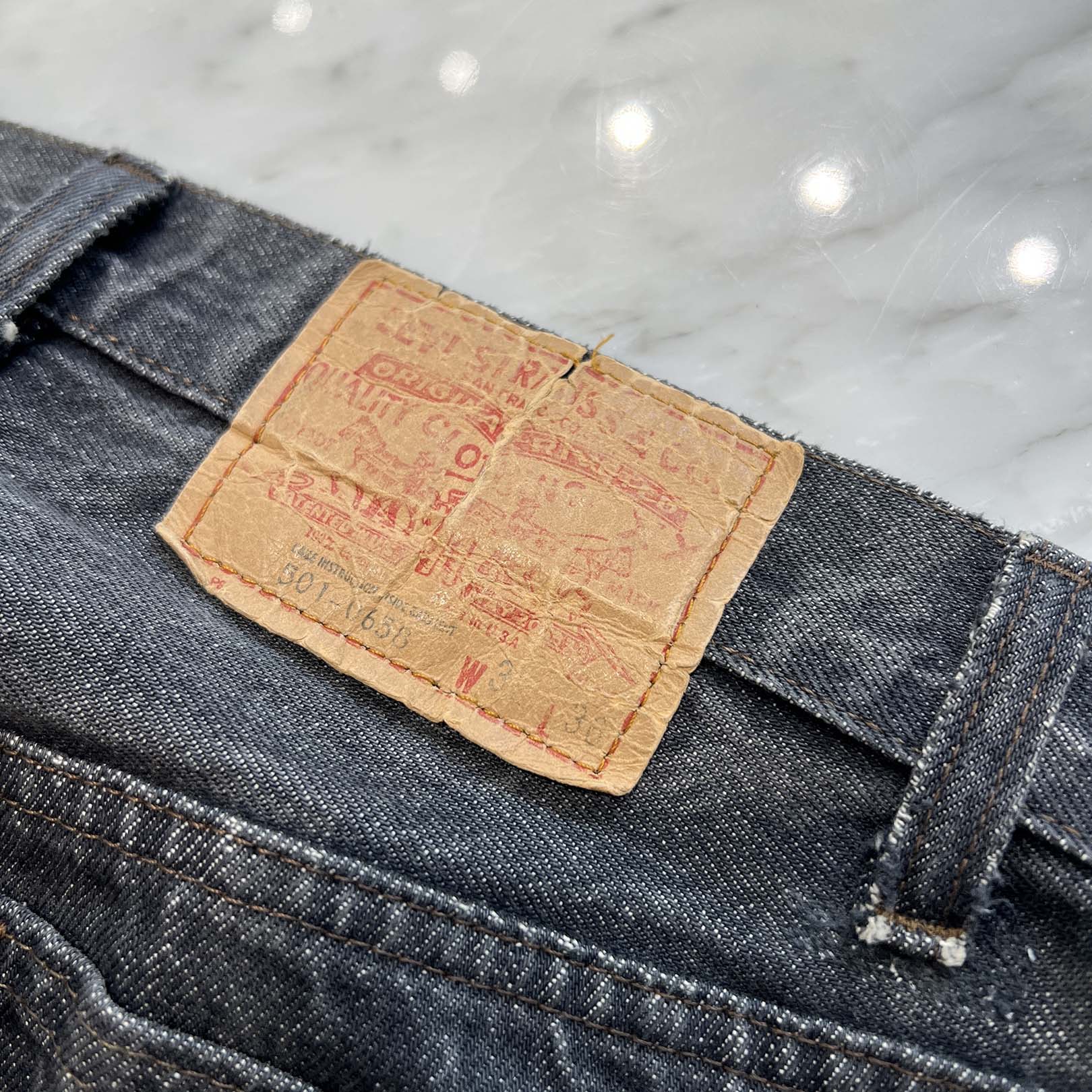 CHROME HEARTS × Levi's VNTG Cross Leather Patch Denim Pants Size 30 クロムハーツ × リーバイス ヴィンテージ クロスレザーパッチ デニムパンツ サイズ30