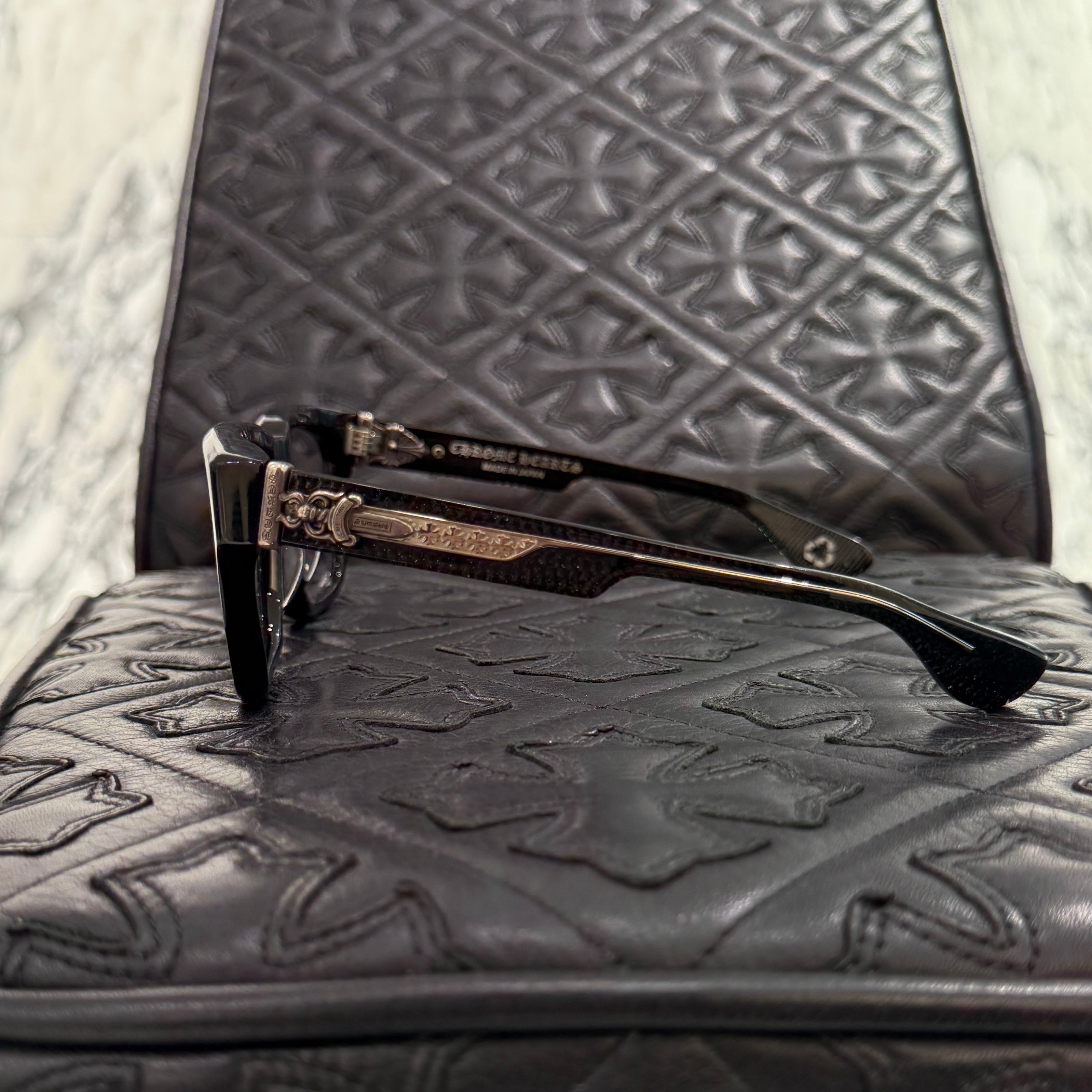 CHROME HEARTS BOX OFFICER Sunglasses Size 56口19-144 クロムハーツ ボックスオフィサー サングラス サイズ56口19-144