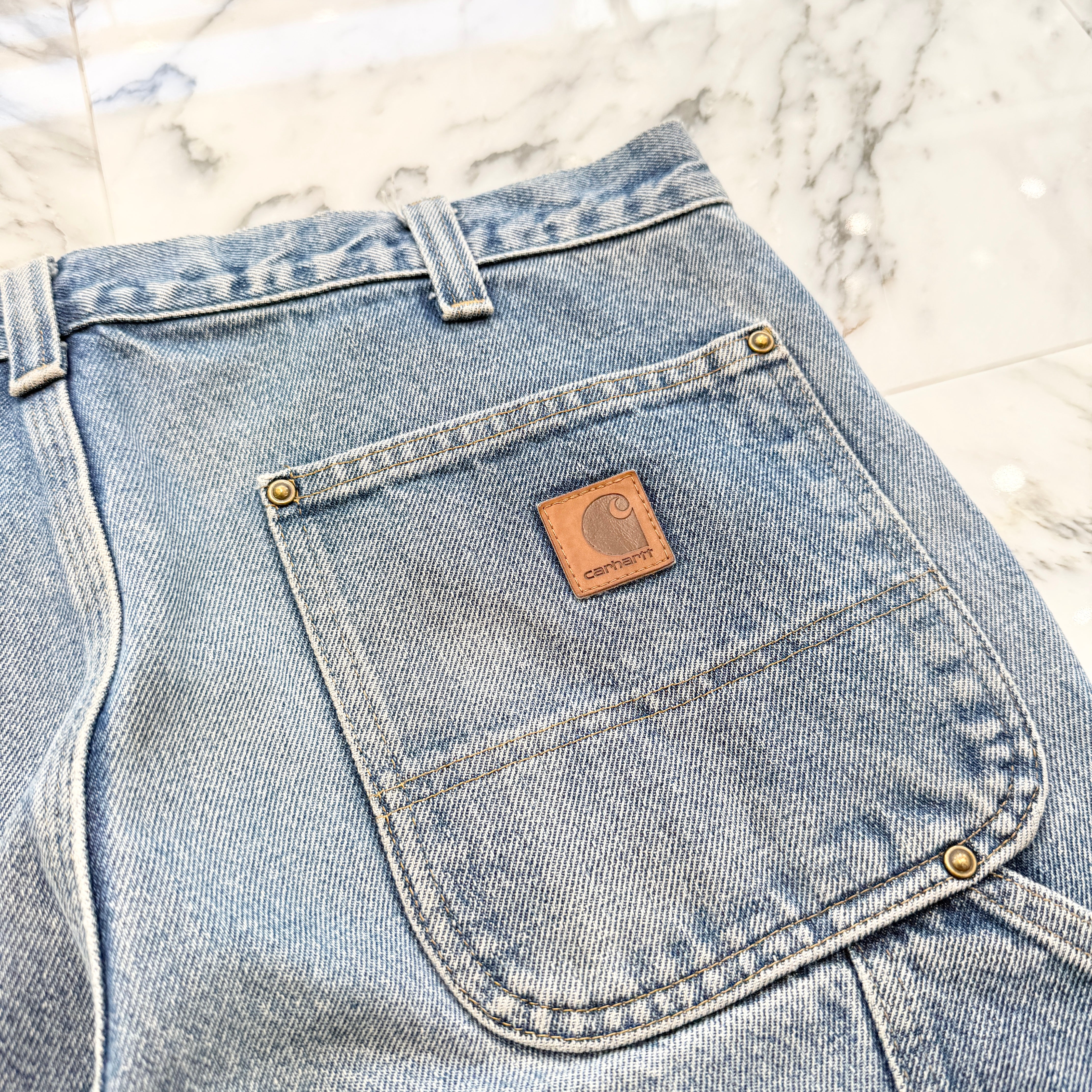 Carhartt Denim Double Knee Painter Pants Size 34×30 カーハート