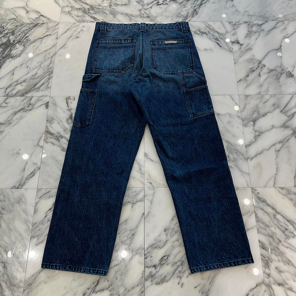 CHROME HEARTS Cross Ball Button Denim Pants Size 33 クロムハーツ