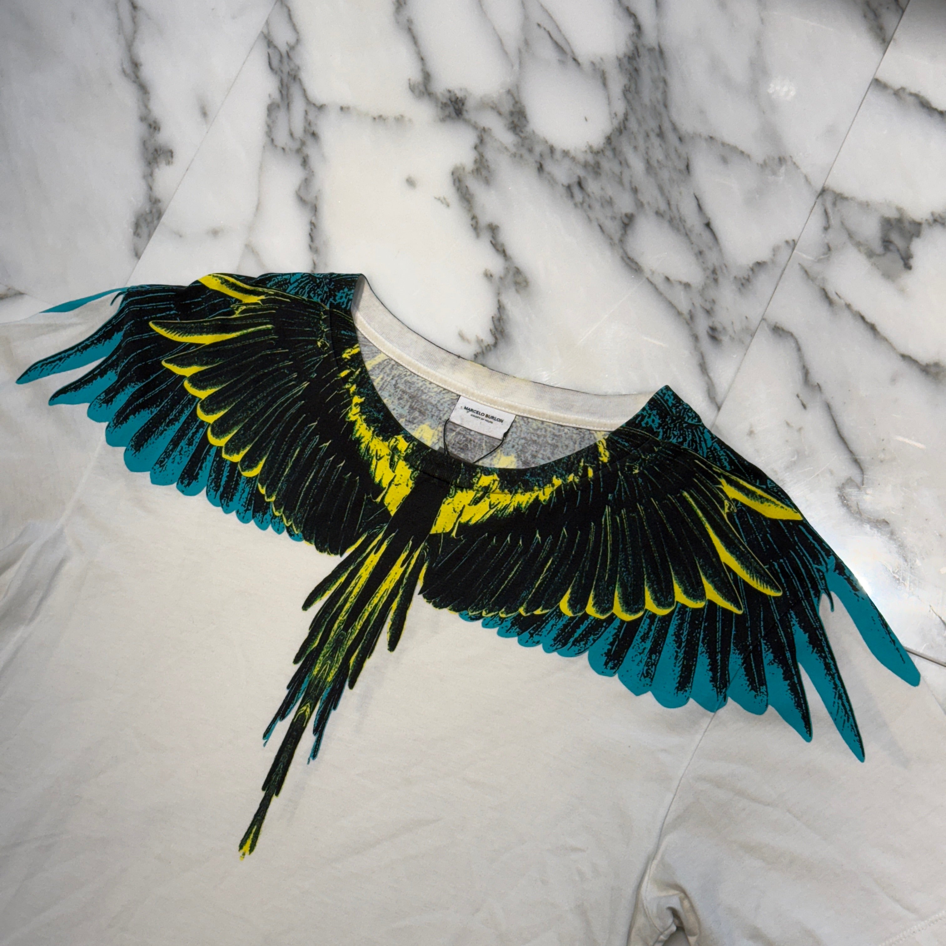 MARCELO BURLON County Of MilanI Double Wing Round Short Sleeve Tee Size XS マルセロバーロン ダブルウイング ラウンド ショートスリーブ Tシャツ サイズXS