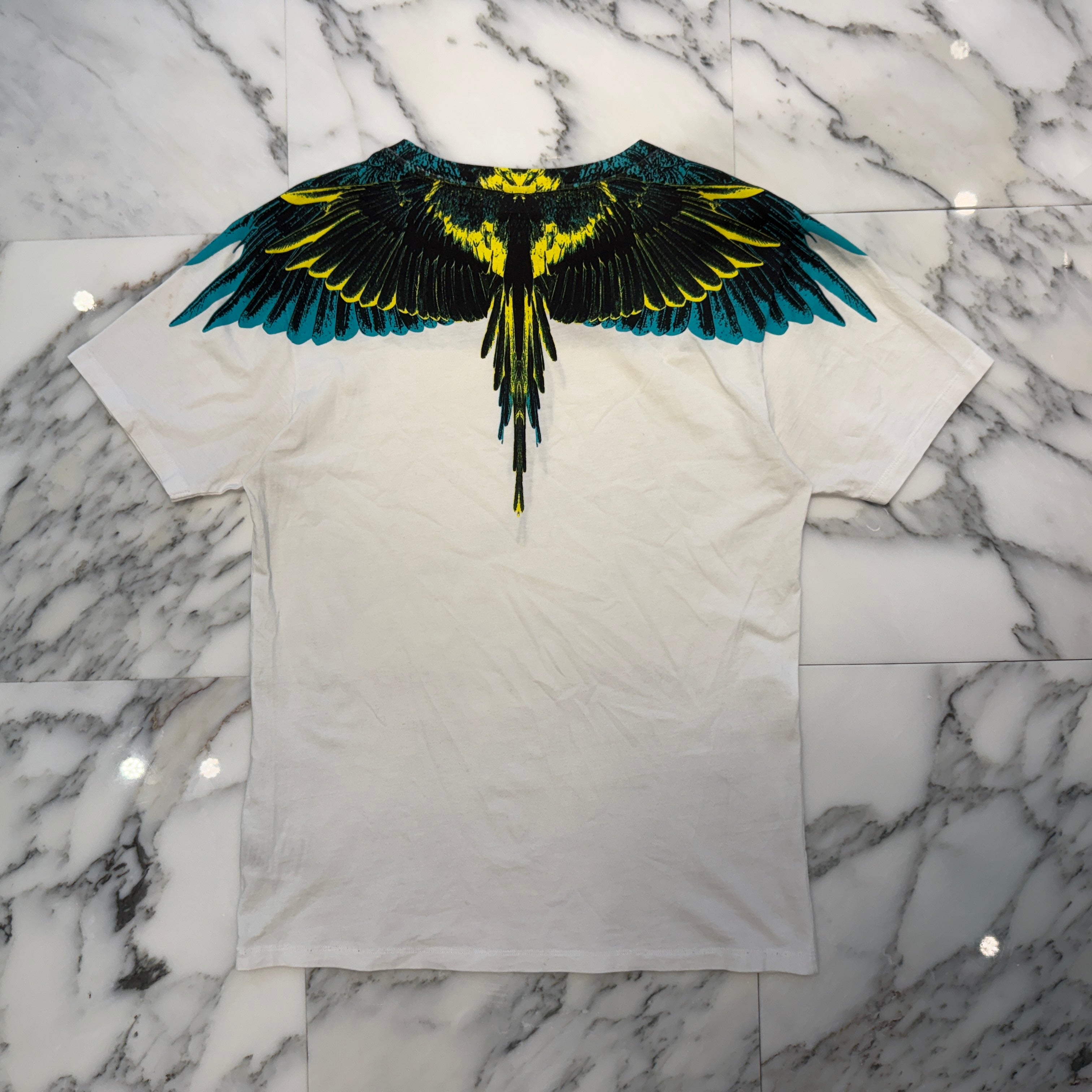 MARCELO BURLON County Of MilanI Double Wing Round Short Sleeve Tee Size XS マルセロバーロン ダブルウイング ラウンド ショートスリーブ Tシャツ サイズXS