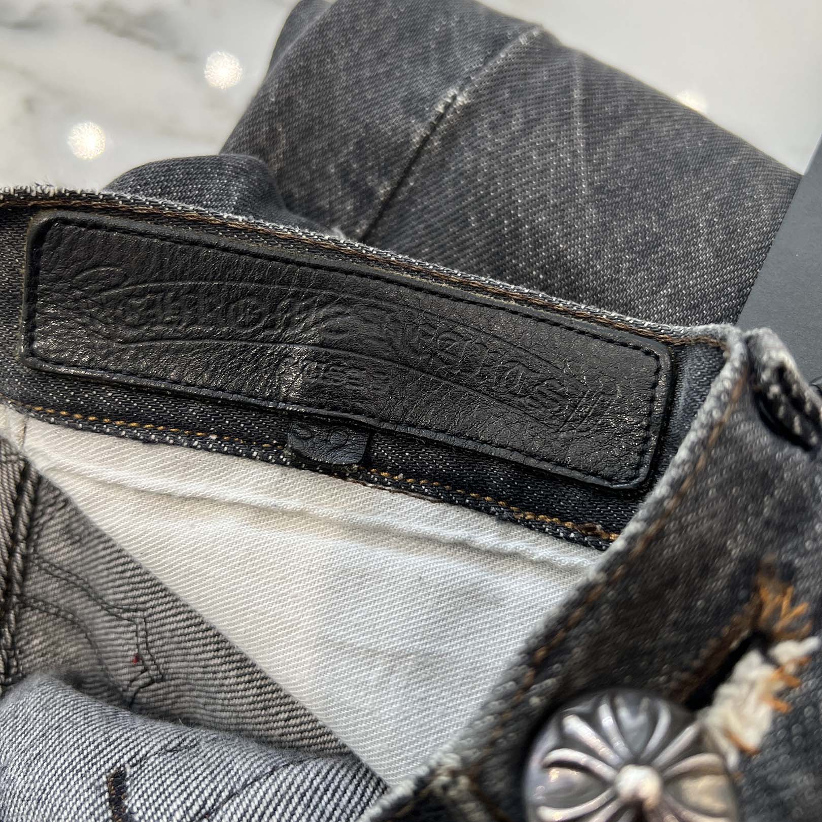 CHROME HEARTS × Levi's VNTG Cross Leather Patch Denim Pants Size 30 クロムハーツ × リーバイス ヴィンテージ クロスレザーパッチ デニムパンツ サイズ30