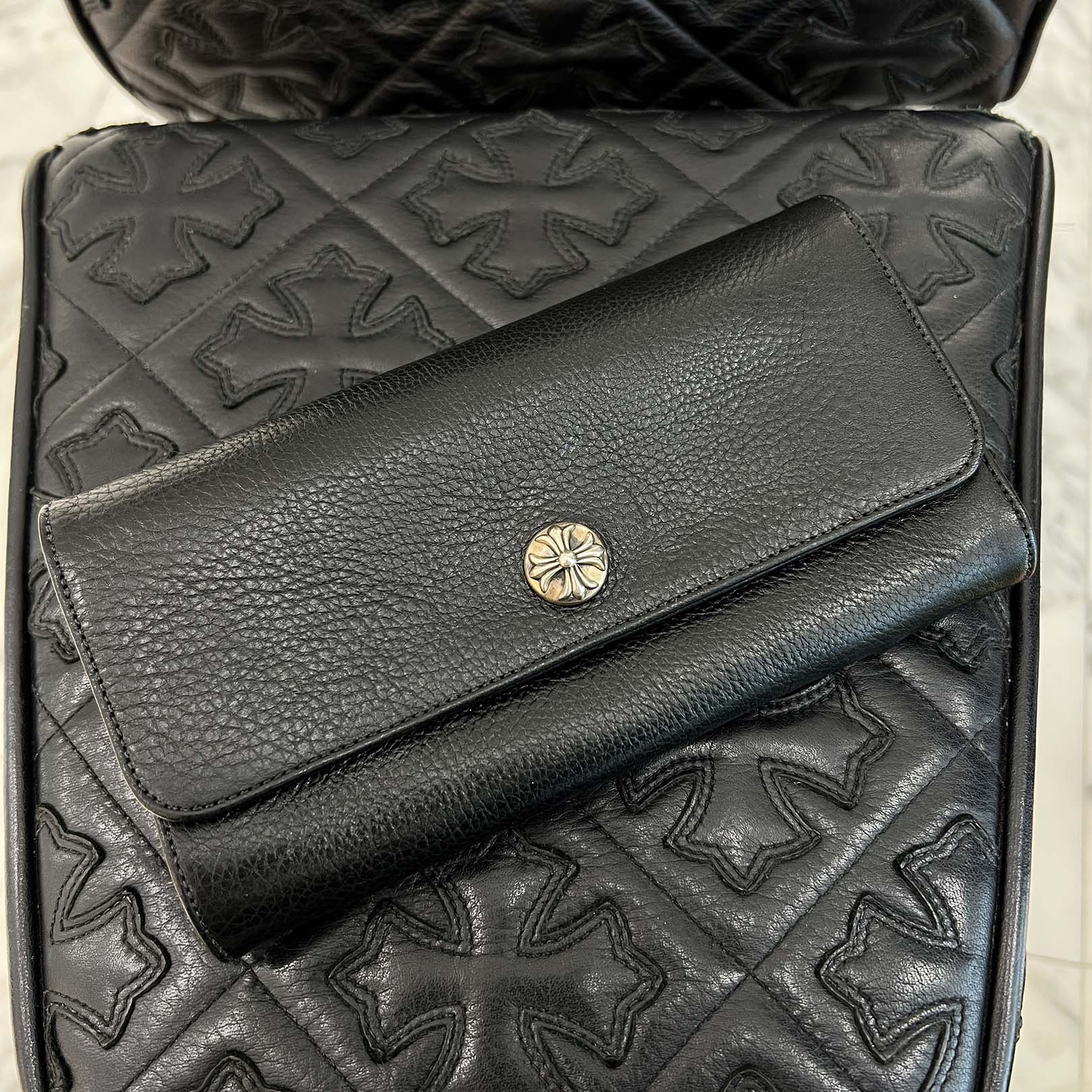 CHROME HEARTS Judy Cross Ball Long Wallet クロムハーツ ジュディ クロスボール ロングウォレット