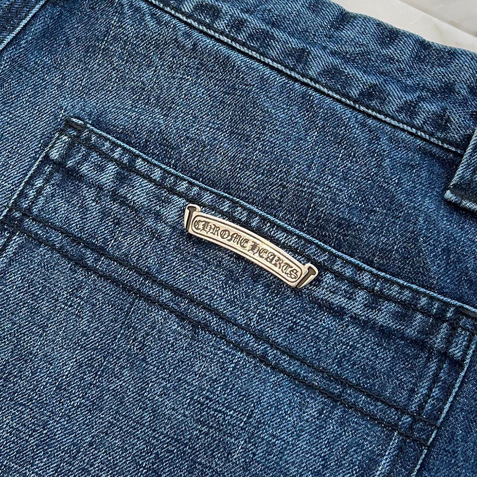 CHROME HEARTS Cross Ball Button Denim Pants Size 33 クロムハーツ クロスボールボタン デニムパンツ サイズ33