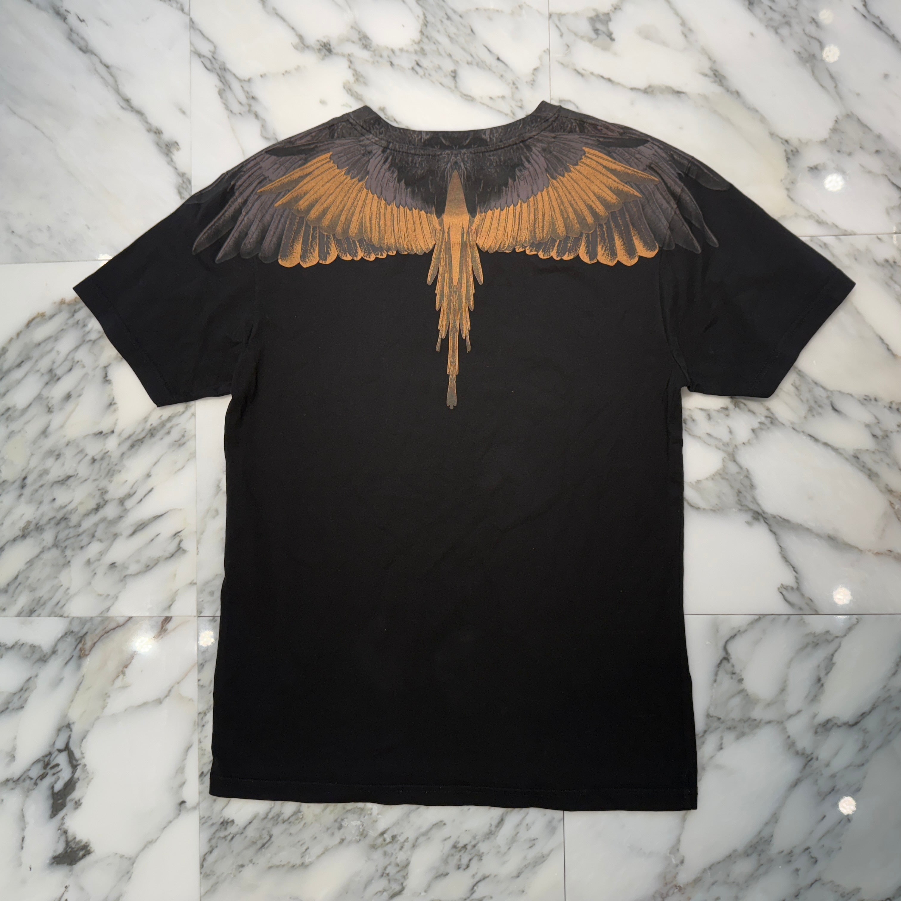 MARCELO BURLON County Of MilanI Double Wing Round Short Sleeve Tee Size S マルセロバーロン ダブルウイング ラウンド ショートスリーブ Tシャツ サイズS