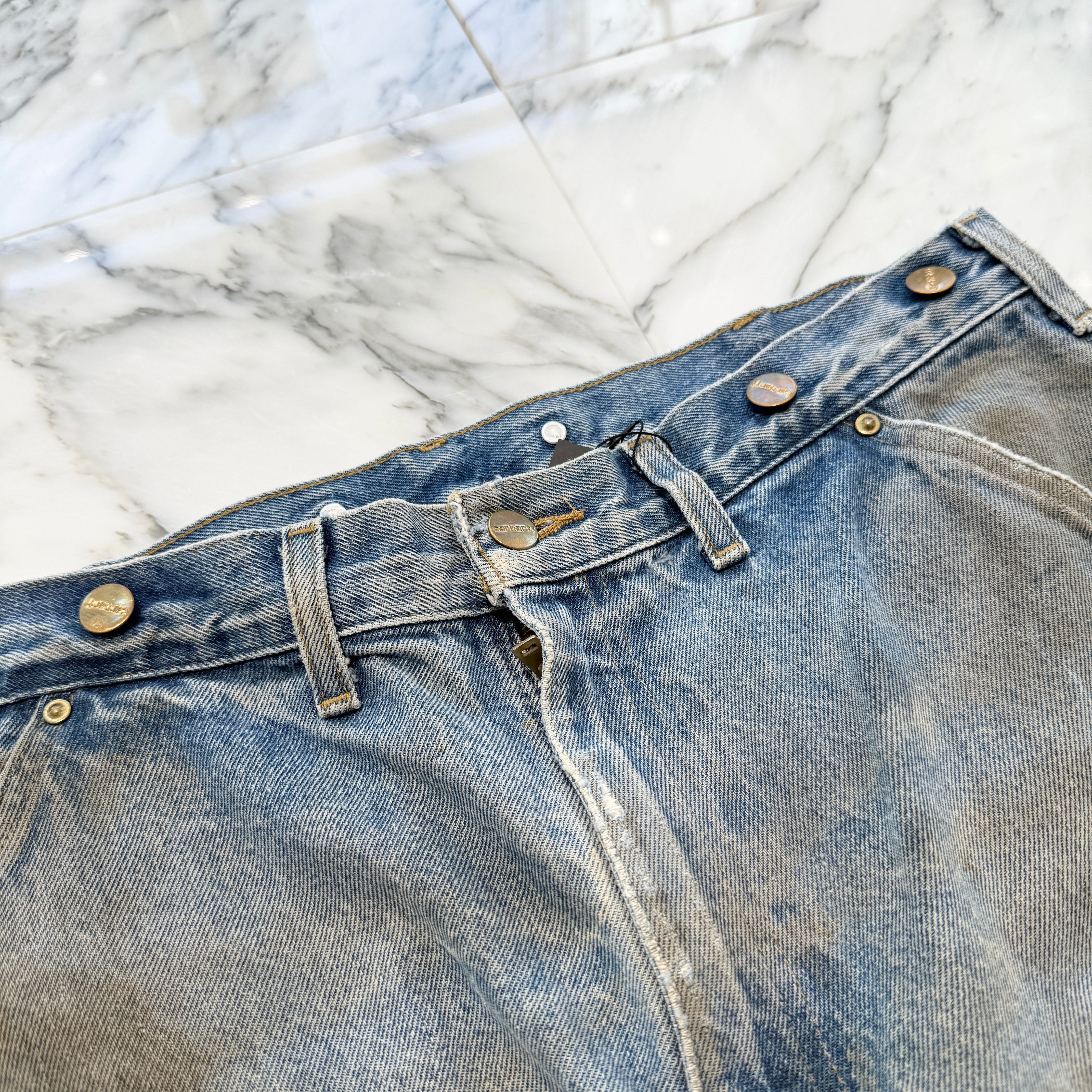 Carhartt Damage Design Double Knee Work Denim Pants Size 36×32 カーハート ダメージデザイン ダブルニー ワークデニムパンツ サイズ36×32