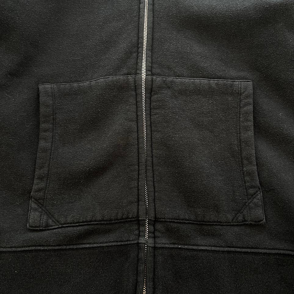 CHROME HEARTS Y NOT Leather Horseshoe Patch Zip Up Hoodie Size M クロムハーツ ワイノット レザーホースシューパッチ ジップアップフーディ サイズM