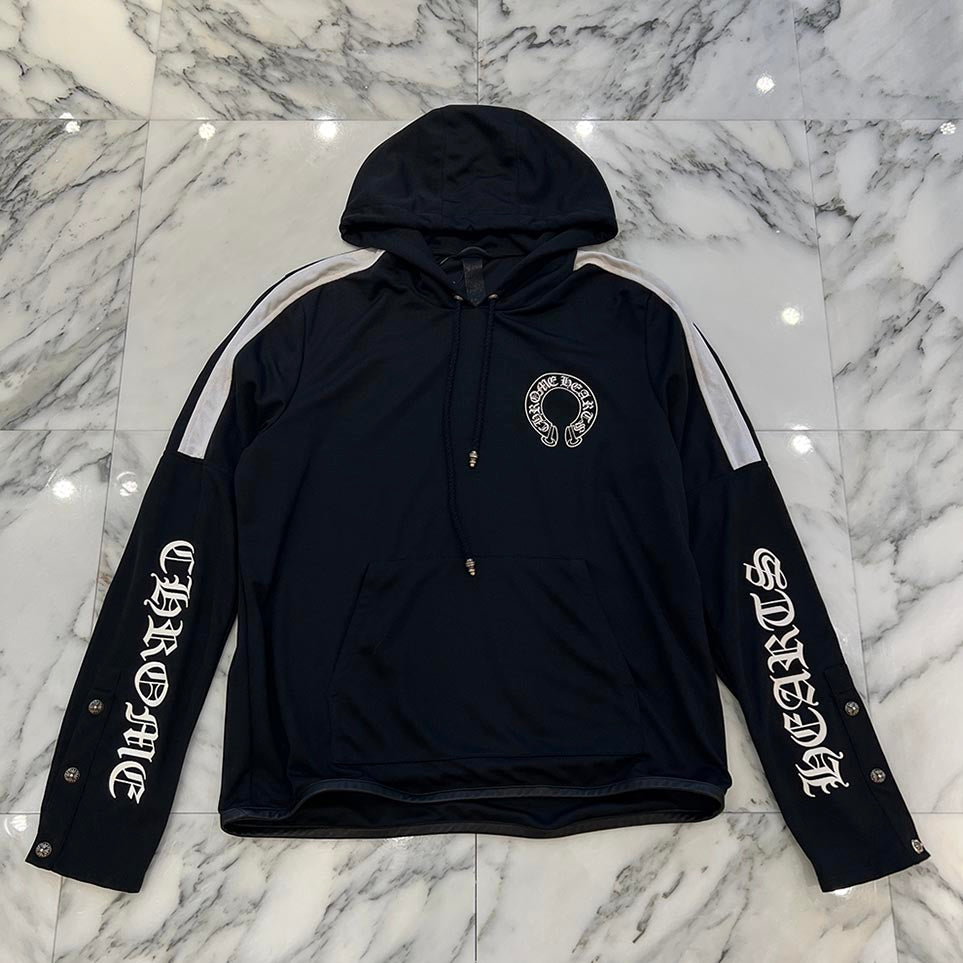 CHROME HEARTS Y NOT Mesh Jersey Track Hoodie Size S クロムハーツ ワイノット メッシュ ジャージ トラック フーディ サイズS