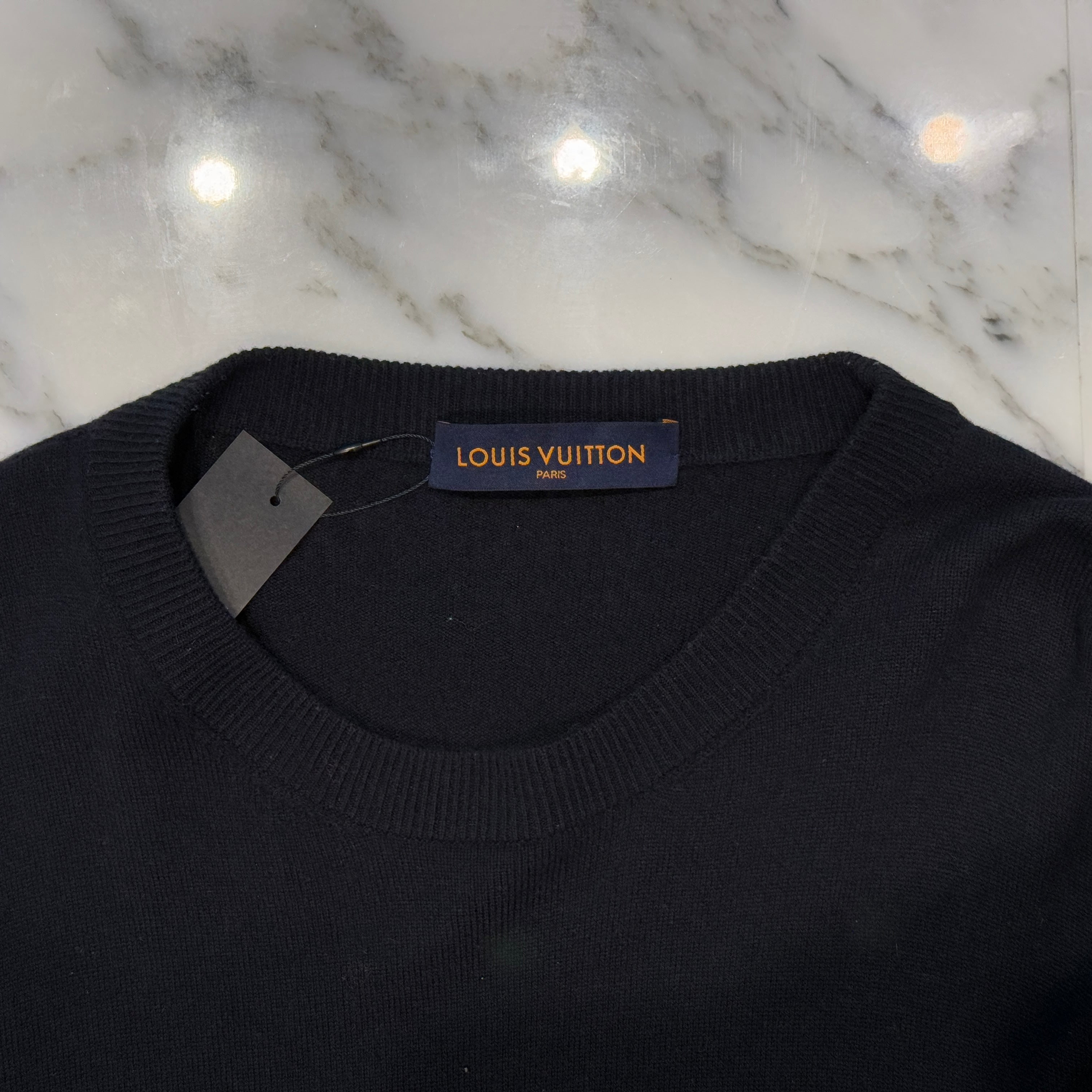 LOUIS VUITTON 2023SS Monogram Sleeve CrewNeck Knit ルイヴィトン モノグラム スリーブ クルーネック ニットセーター