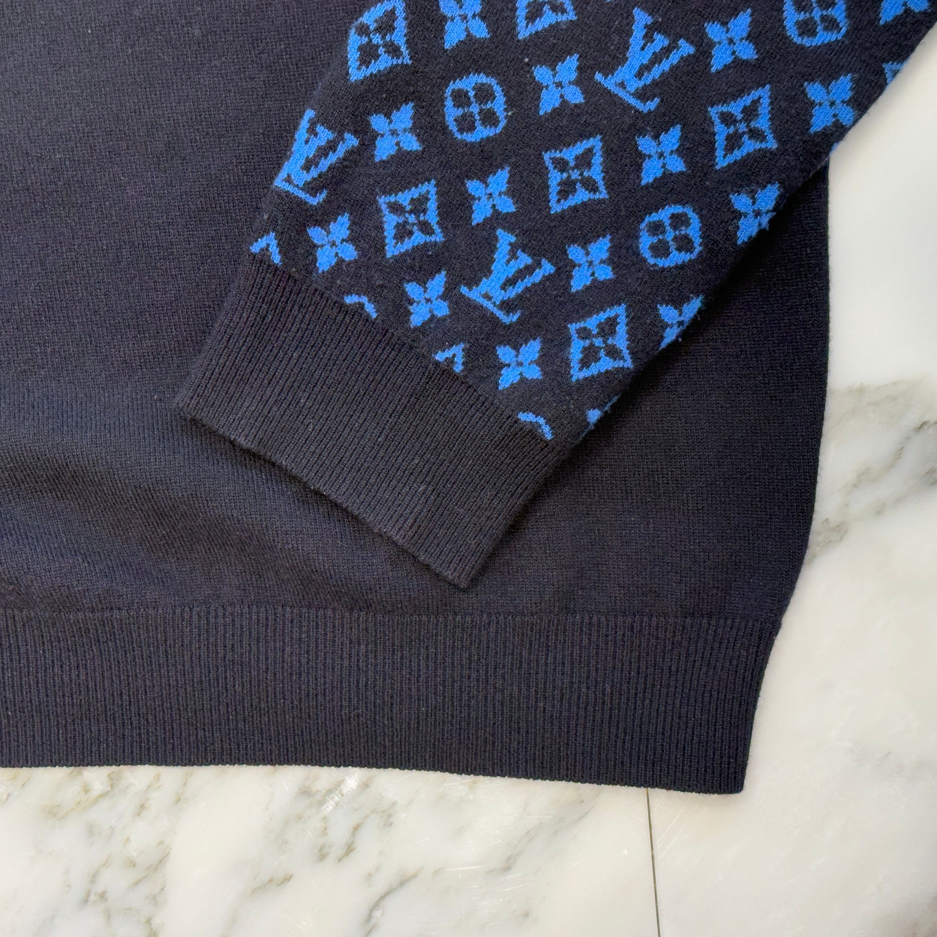 LOUIS VUITTON 2023SS Monogram Sleeve CrewNeck Knit ルイヴィトン モノグラム スリーブ クルーネック ニットセーター