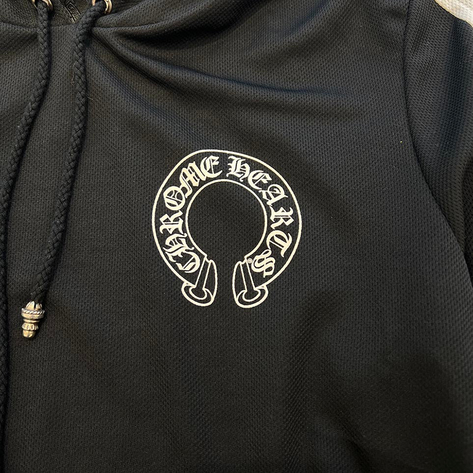CHROME HEARTS Y NOT Mesh Jersey Track Hoodie Size S クロムハーツ ワイノット メッシュ ジャージ トラック フーディ サイズS
