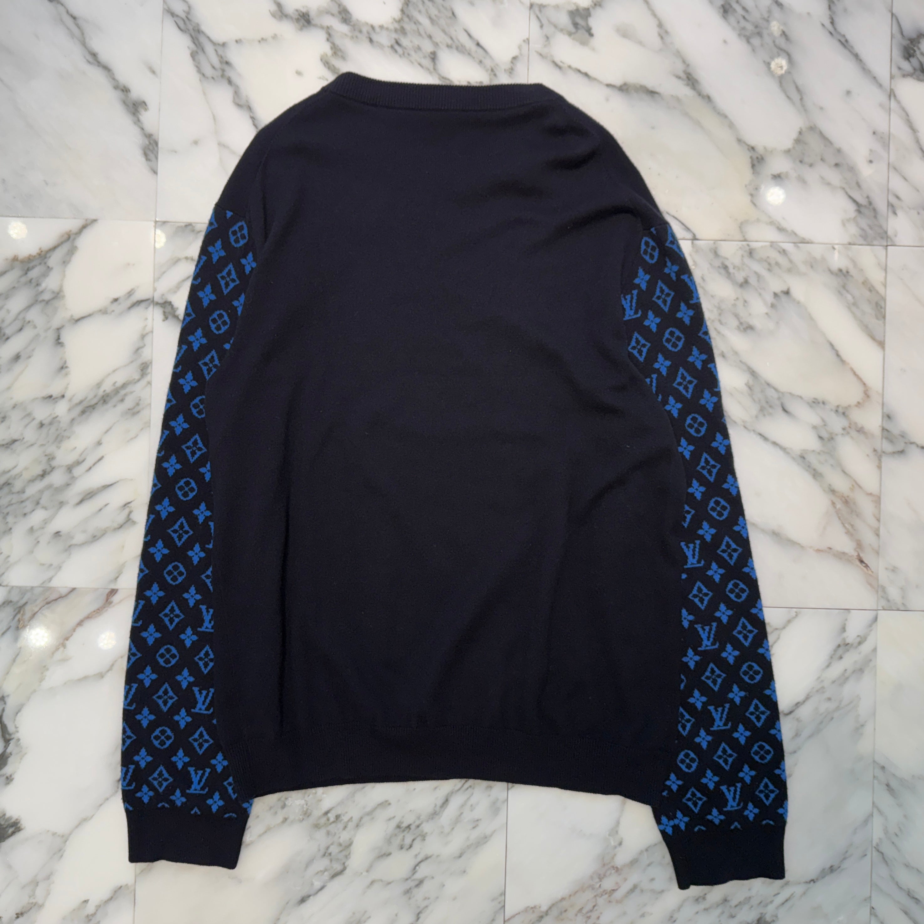 LOUIS VUITTON 2023SS Monogram Sleeve CrewNeck Knit ルイヴィトン モノグラム スリーブ クルーネック ニットセーター