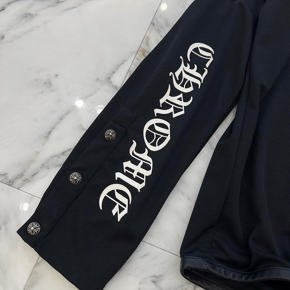CHROME HEARTS Y NOT Mesh Jersey Track Hoodie Size S クロムハーツ ワイノット メッシュ ジャージ トラック フーディ サイズS