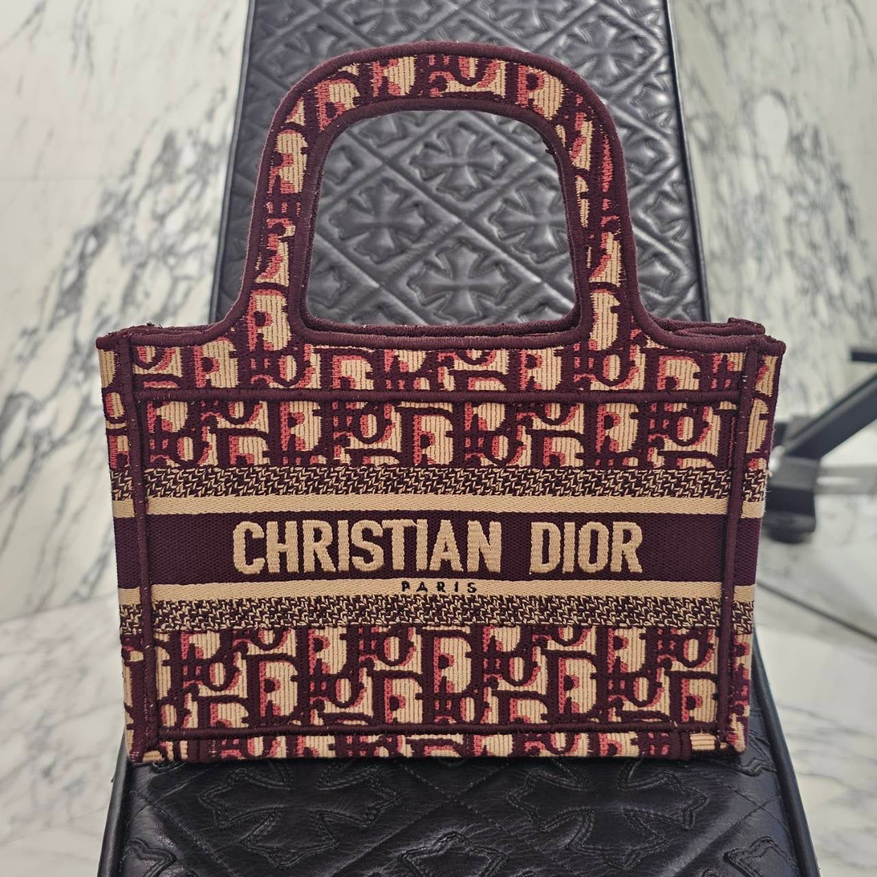 DIOR Christian Dior Oblique Embroidery Book Tote Size Mini ディオール クリスチャンディオール オブリーク刺繍 ブークトート サイズミニ