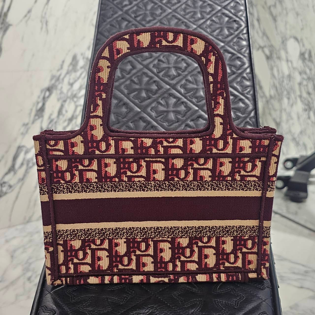 DIOR Christian Dior Oblique Embroidery Book Tote Size Mini ディオール クリスチャンディオール オブリーク刺繍 ブークトート サイズミニ