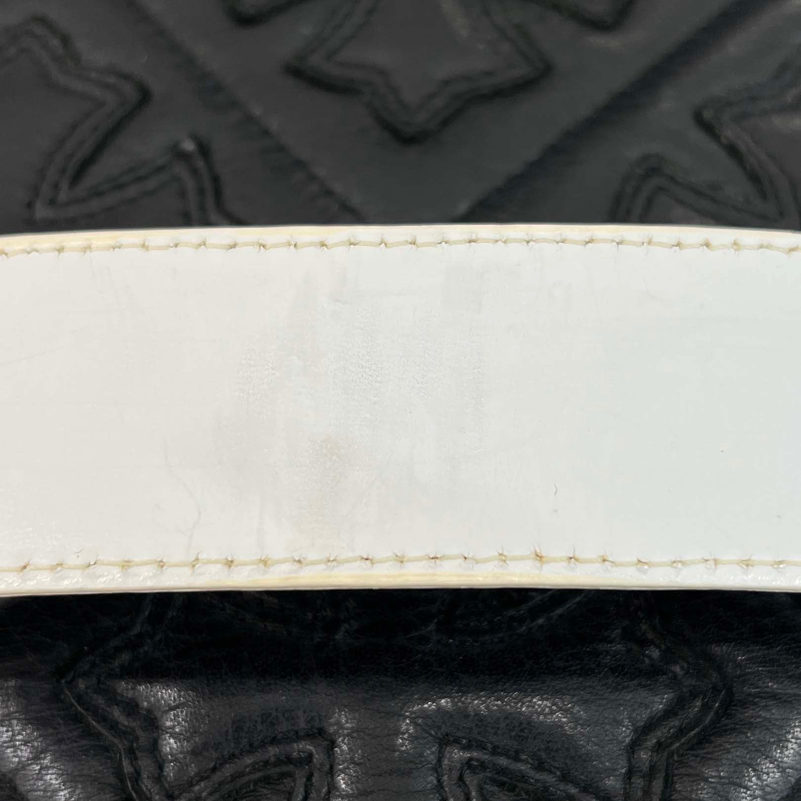 CHROME HEARTS 1.5 STRAP Horseshoe Rivet Leather Belt Size 32 クロムハーツ 1.5ストラップ ホースシューリベット レザーベルト サイズ32