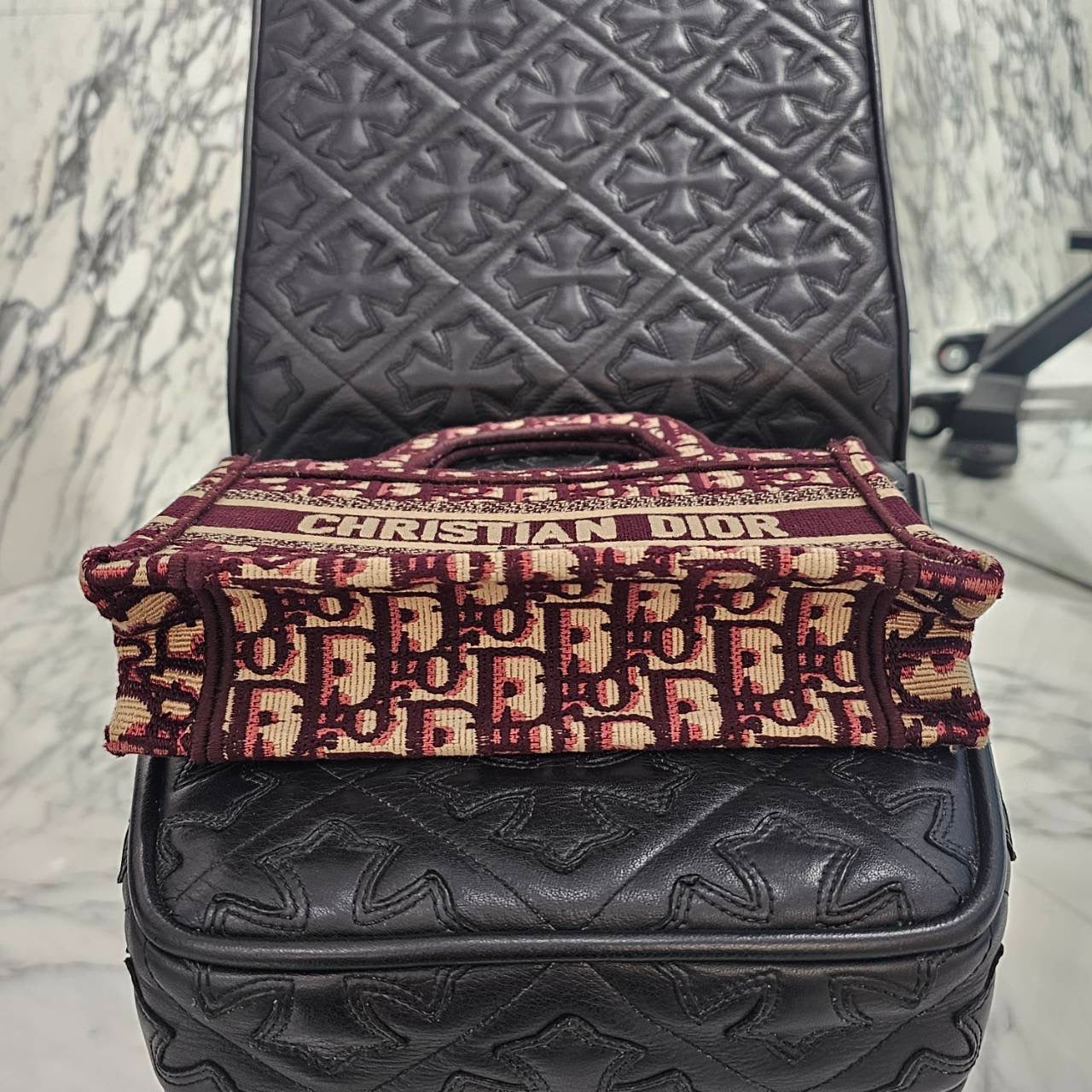 DIOR Christian Dior Oblique Embroidery Book Tote Size Mini ディオール クリスチャンディオール オブリーク刺繍 ブークトート サイズミニ