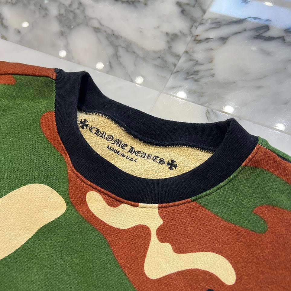 CHROME HEARTS × MATTY BOY 2022SS PPO CAUTION SWTSHRT Size L クロムハーツ × マッティボーイ コーション クルー ネック スウェット トレーナー サイズL