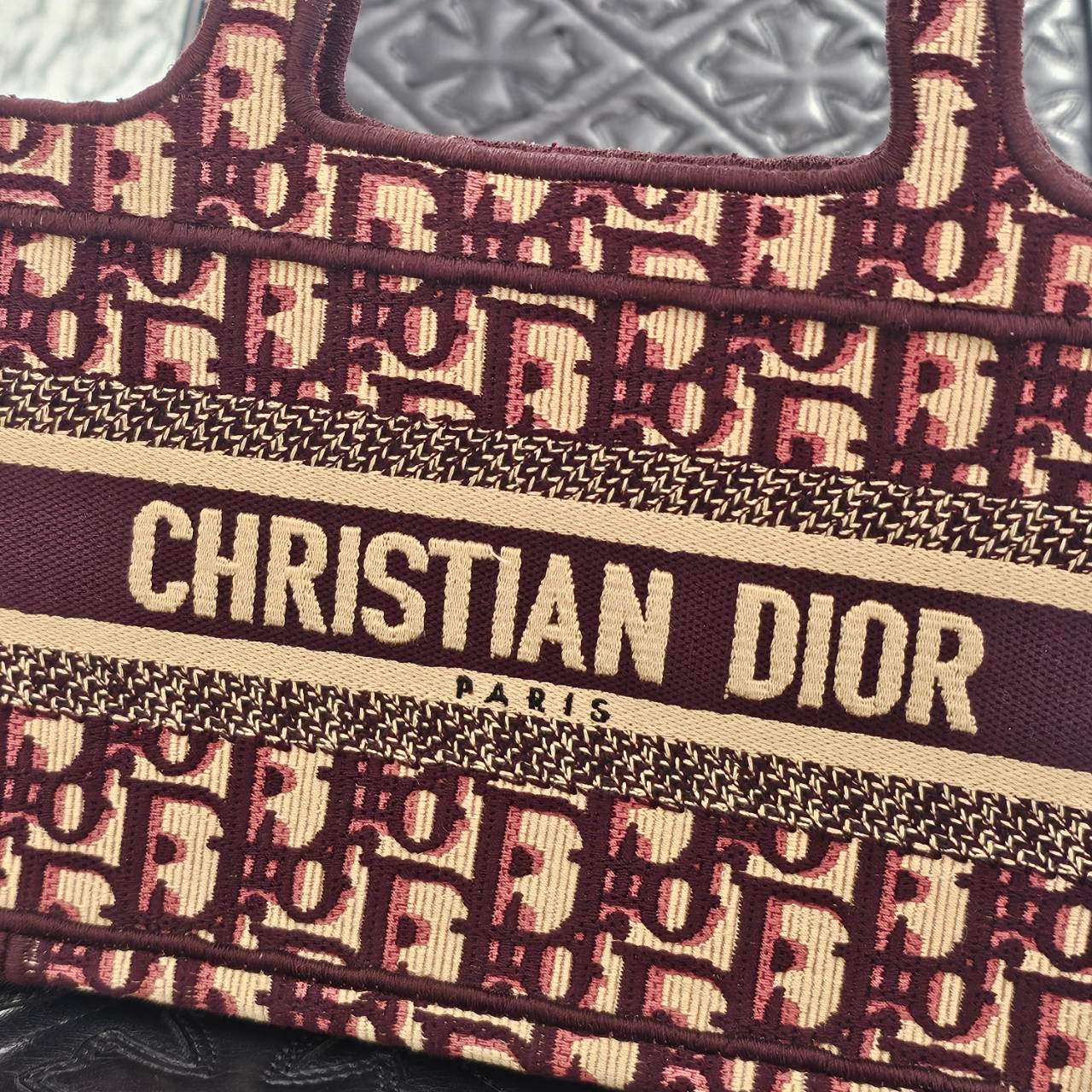 DIOR Christian Dior Oblique Embroidery Book Tote Size Mini ディオール クリスチャンディオール オブリーク刺繍 ブークトート サイズミニ