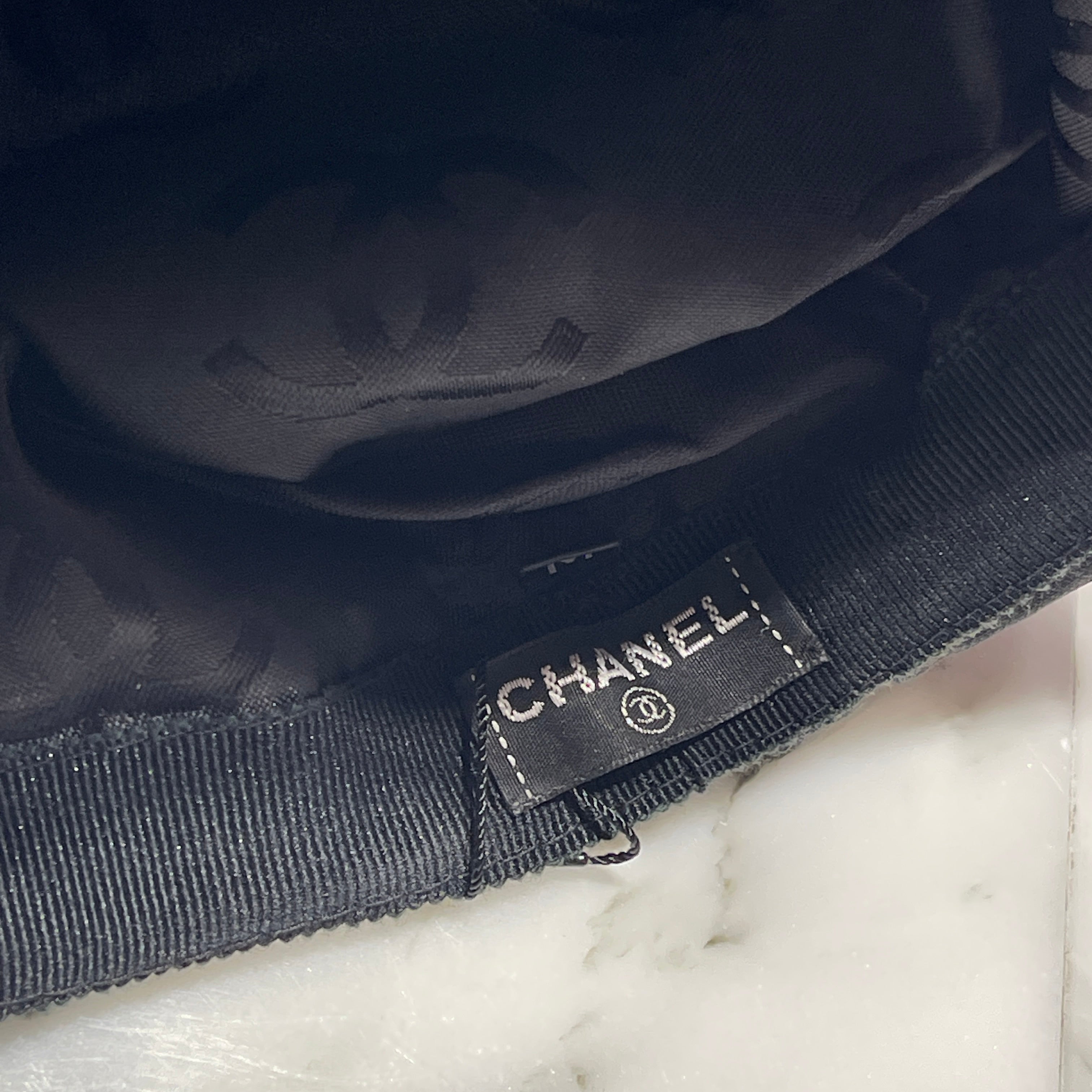 CHANEL 1990-2000's Big Logo Hunting Cap Size M シャネル 1990-2000's ビッグロゴ ハンチングキャップ サイズM