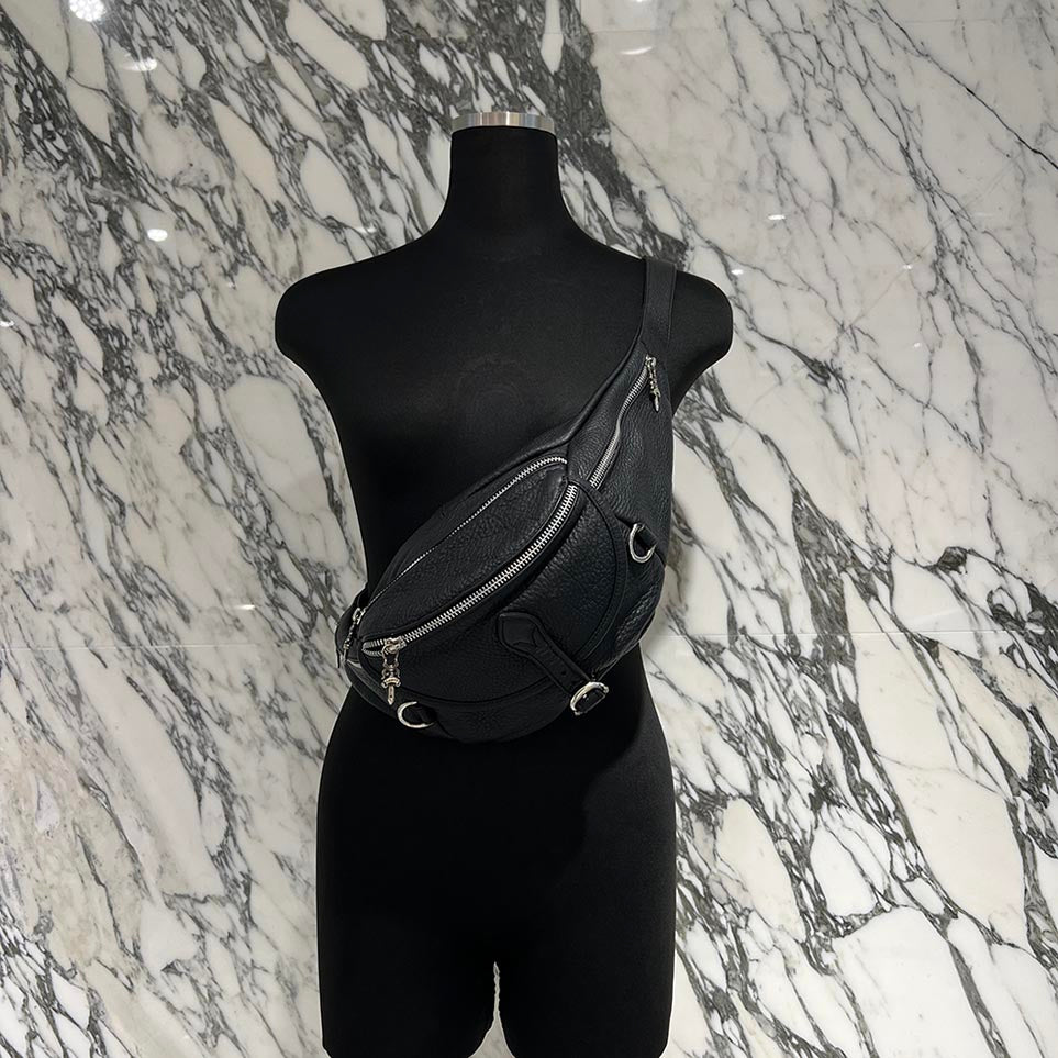 CHROME HEARTS 1 SNAT PACK LEATHER WAIST BAG クロムハーツ 1スナット