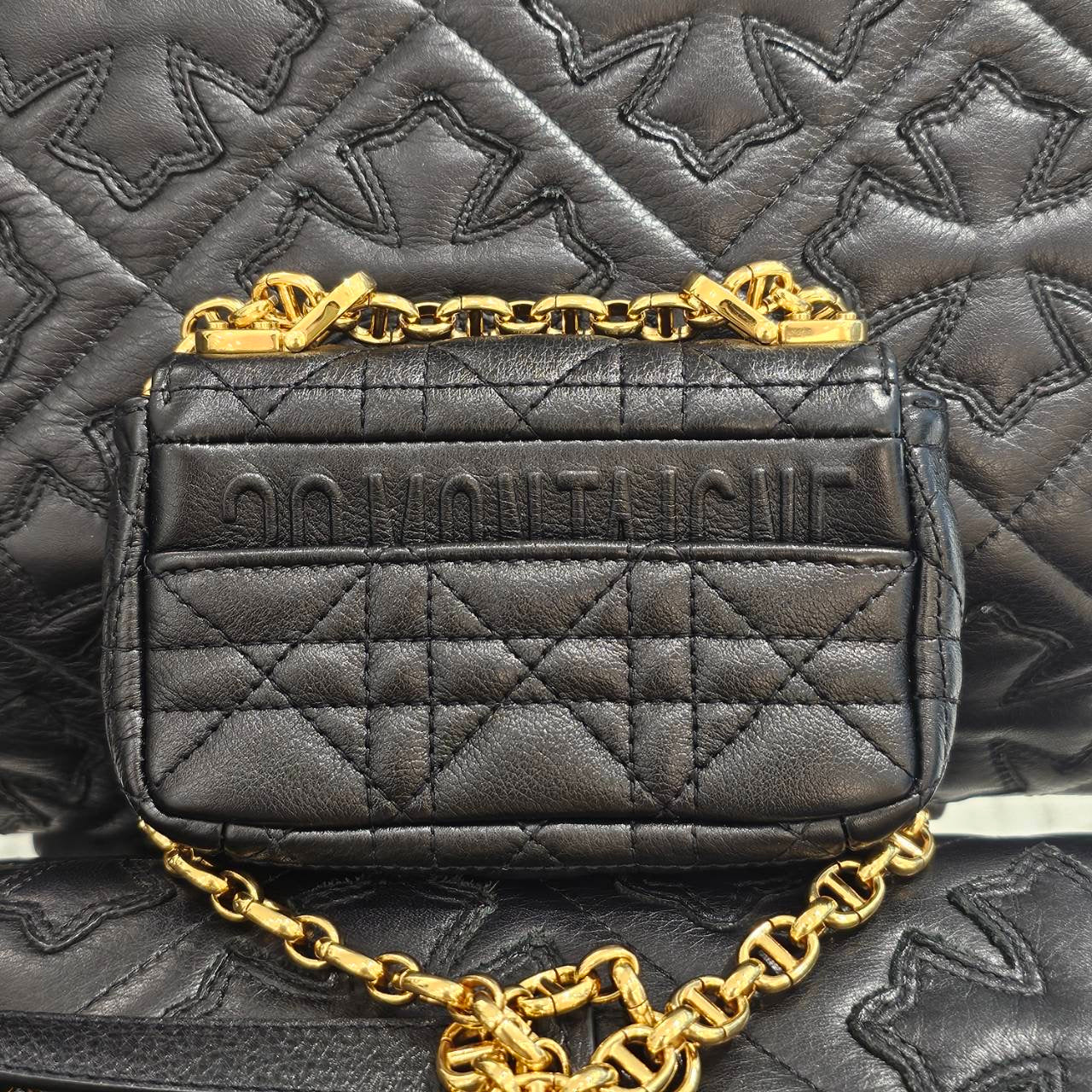DIOR Christian Dior DIOR CARO Cannage Calfskin Small Bag M9241UWHC_M900 ディオール クリスチャンディオール ディオールカロ カナージュ カーフスキン スモールバッグ