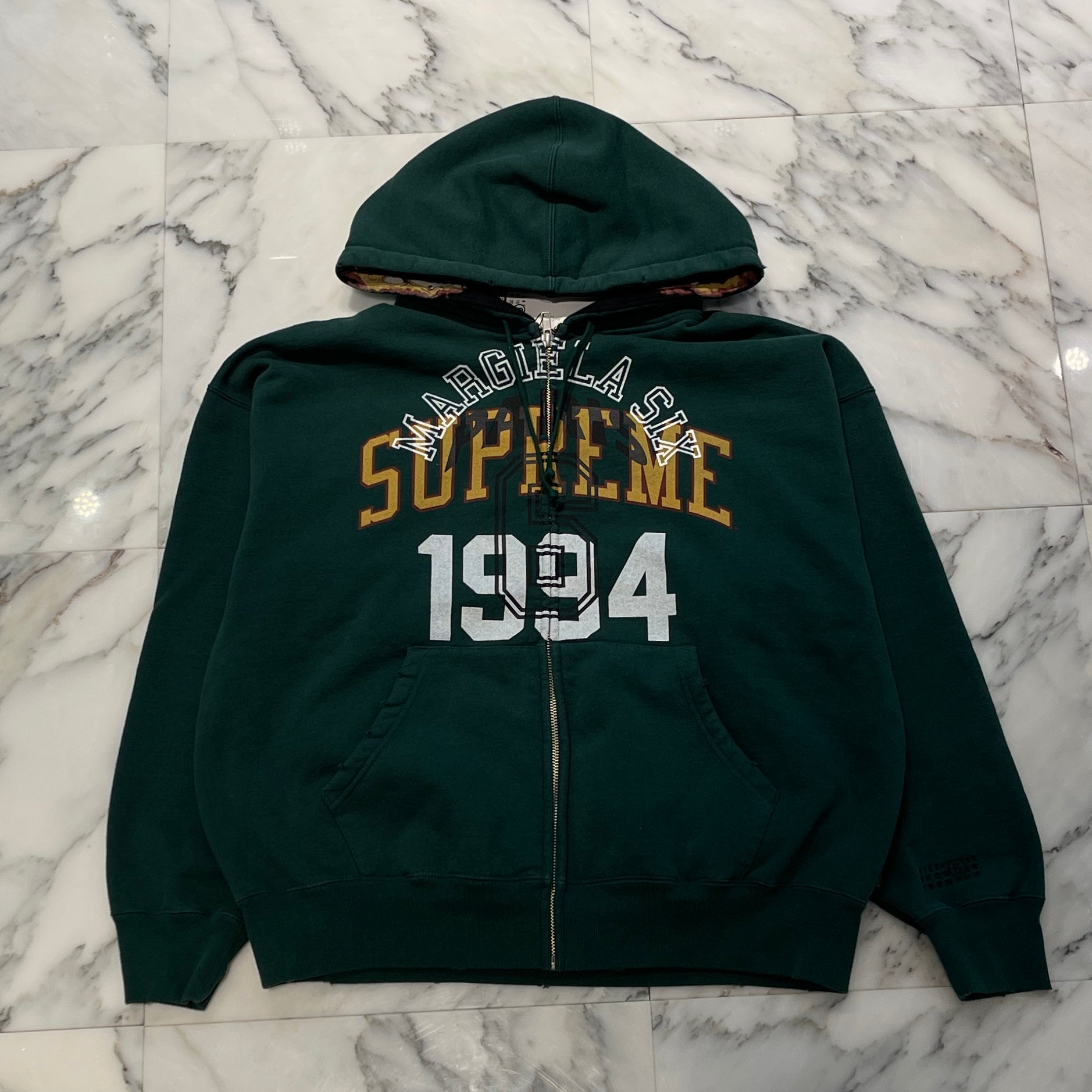 Supreme × MM6 Maison Margiela 2024SS Zip Up Hoodie Size S シュプリーム × MM6 メゾンマルジェラ ジップアップフーディー サイズS