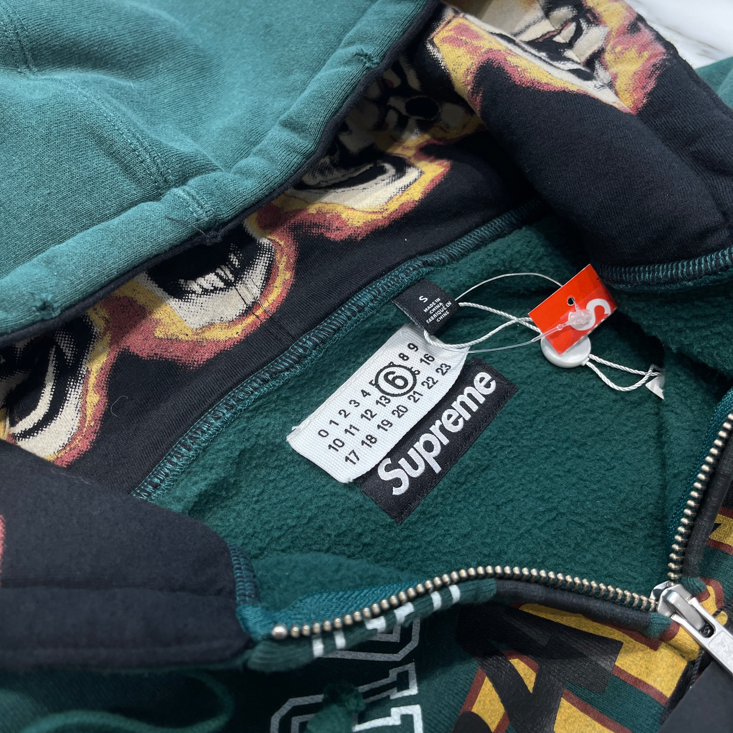 Supreme × MM6 Maison Margiela 2024SS Zip Up Hoodie Size S シュプリーム × MM6 メゾンマルジェラ ジップアップフーディー サイズS