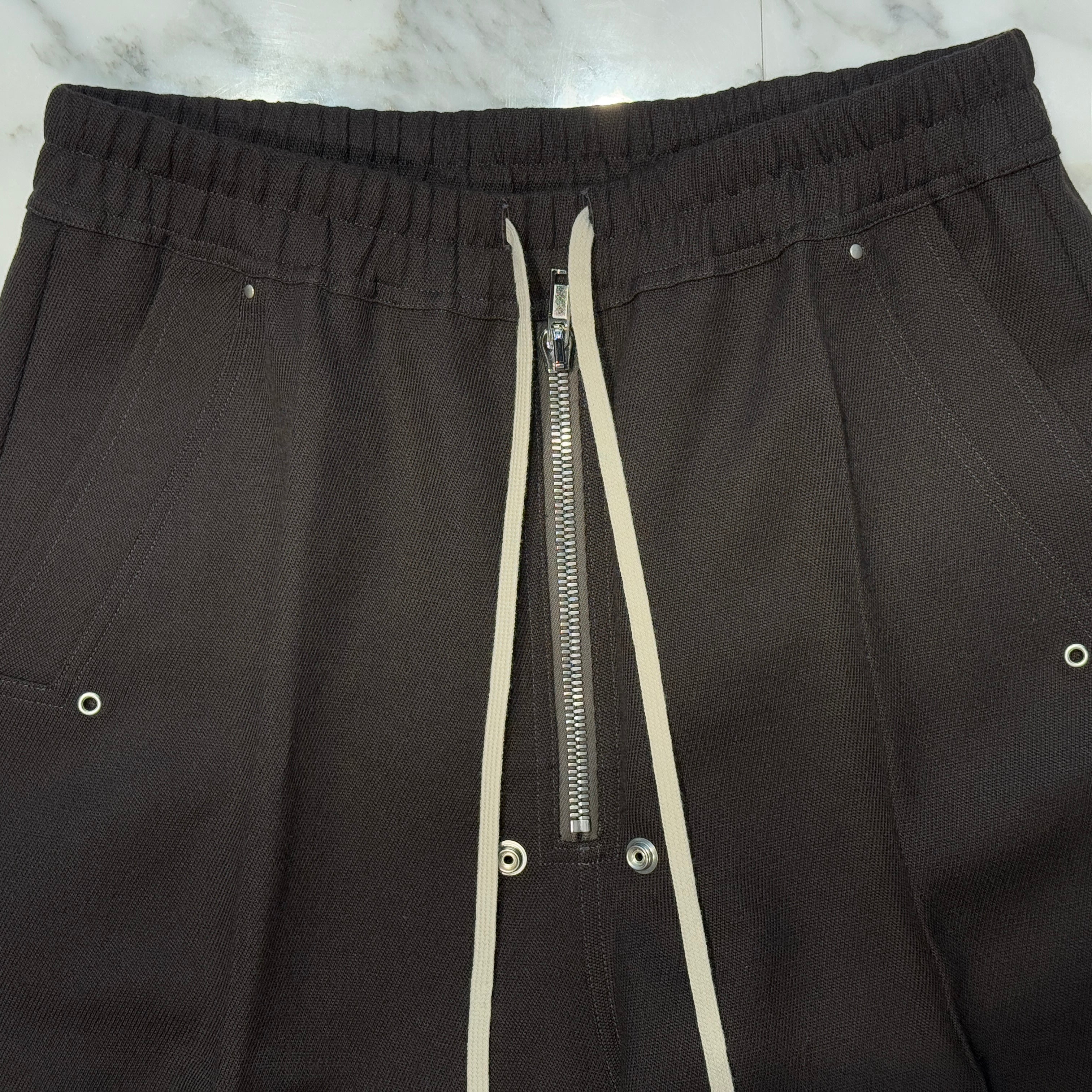 Rick Owens 2024AW Brushed Heavy Twill Wide Bela Pants RU02D6366-WA Size 40 リックオウエンス ブラッシュド ヘビー ツイル ワイドベラ パンツ