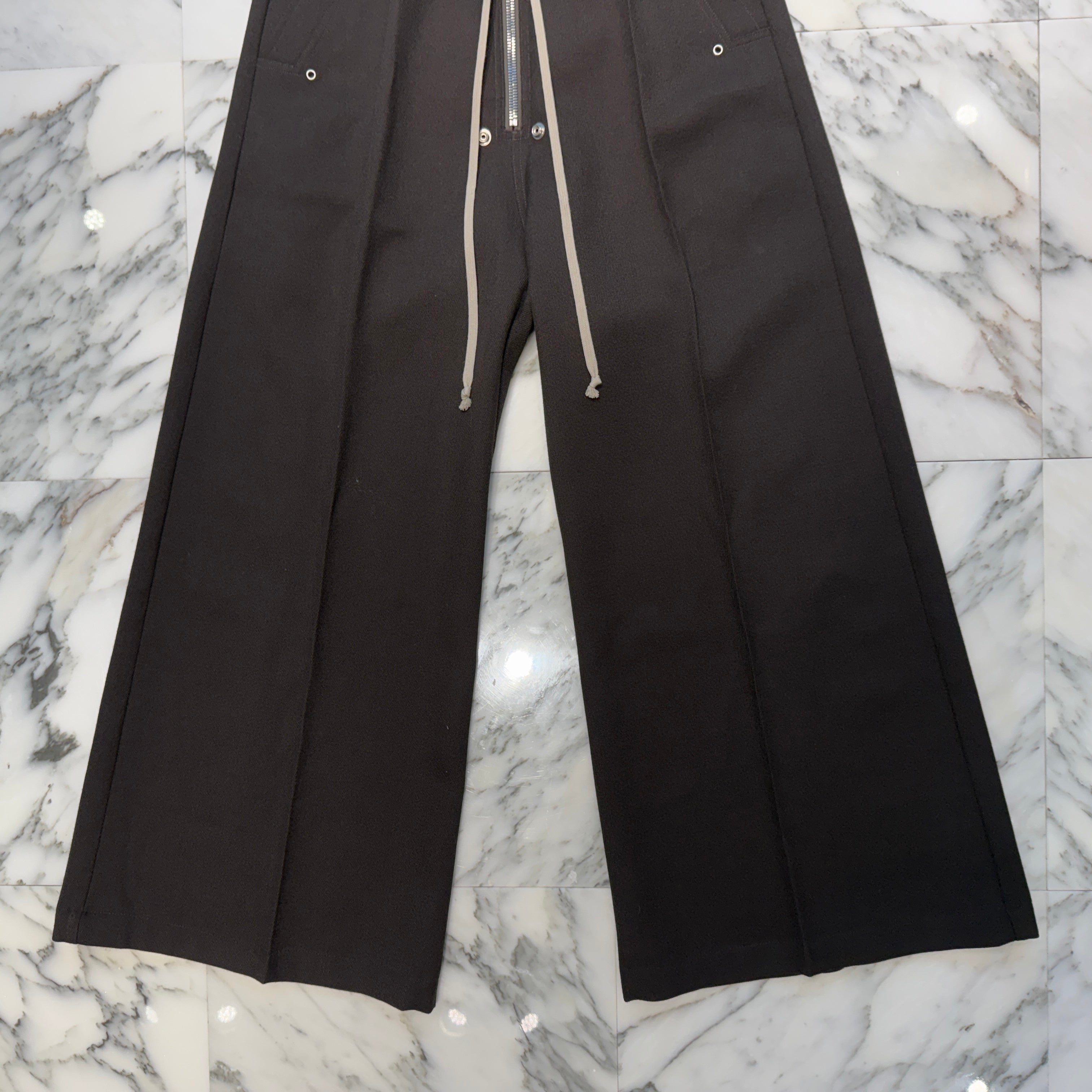Rick Owens 2024AW Brushed Heavy Twill Wide Bela Pants RU02D6366-WA Size 40 リックオウエンス ブラッシュド ヘビー ツイル ワイドベラ パンツ
