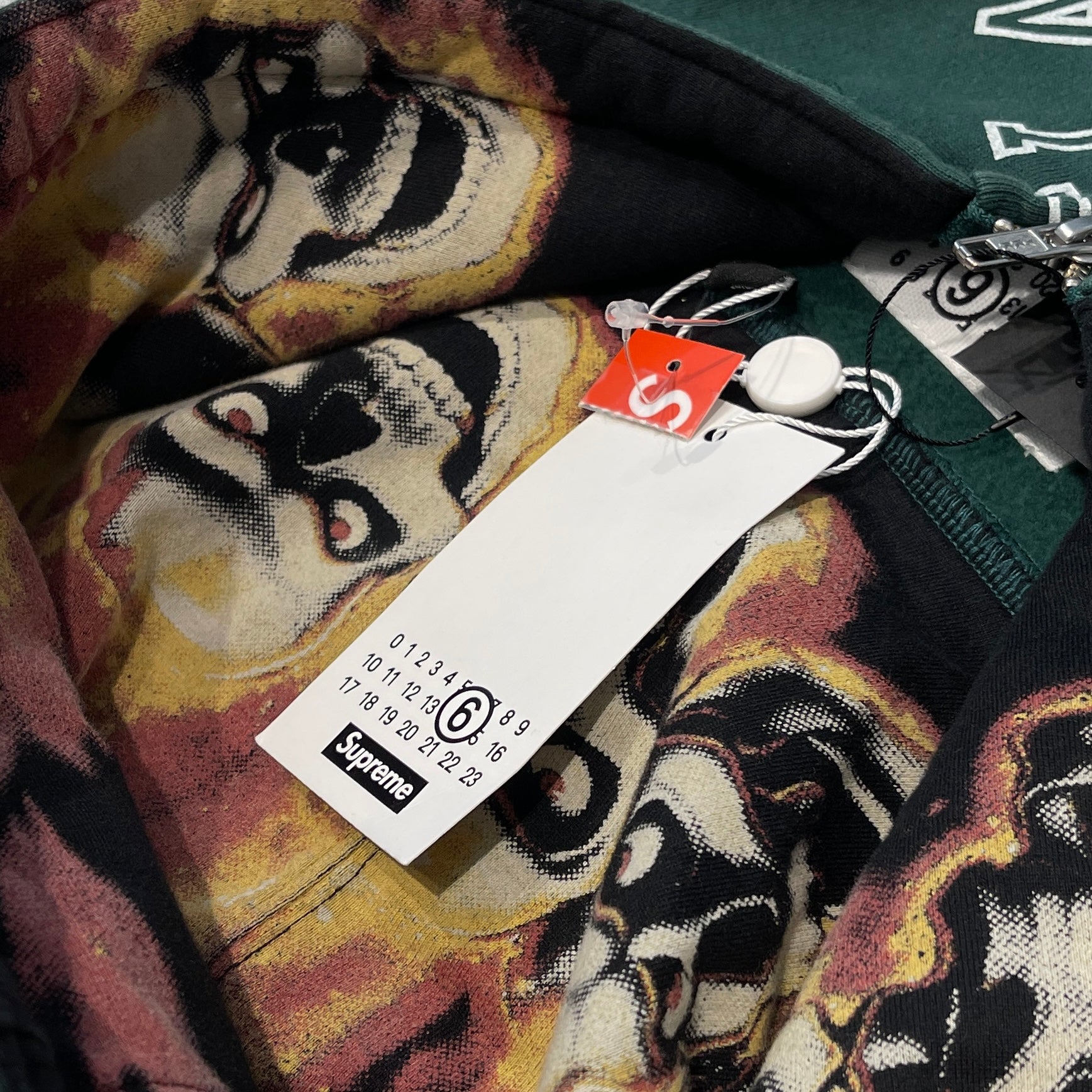 Supreme × MM6 Maison Margiela 2024SS Zip Up Hoodie Size S シュプリーム × MM6 メゾンマルジェラ ジップアップフーディー サイズS