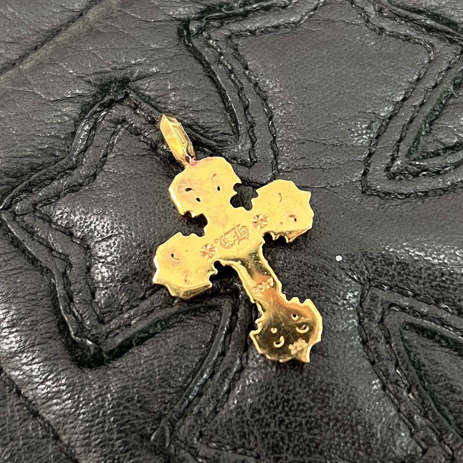CHROME HEARTS 22K Tiny Filigree Cross Pave Diamond Pendent Top クロムハーツ 22K タイニー フィリグリークロス パヴェダイヤモンド ペンダント トップ